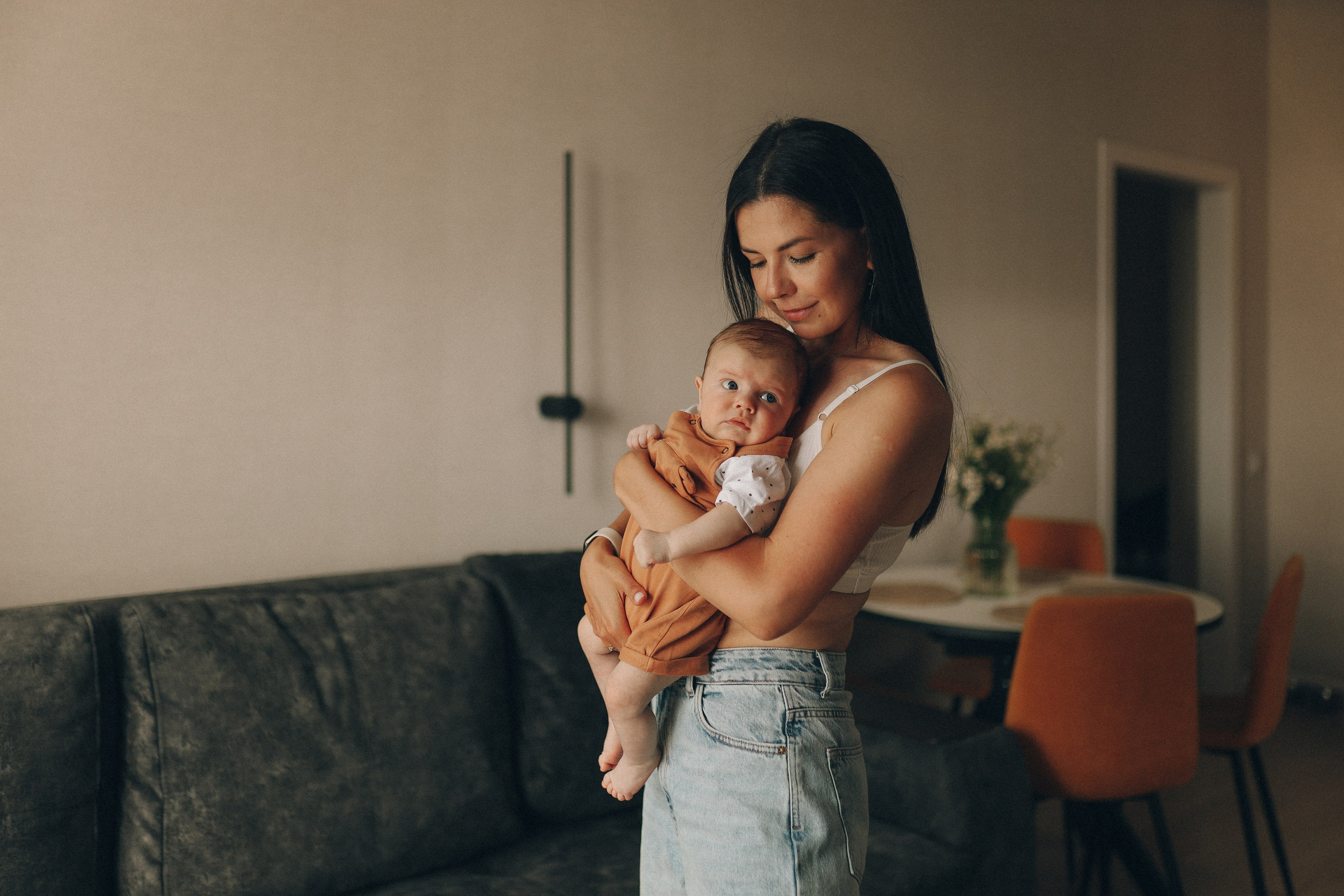 Домашняя фотосессия с малышом. Семейный фотограф Екатеринбург Черепанова Олеся