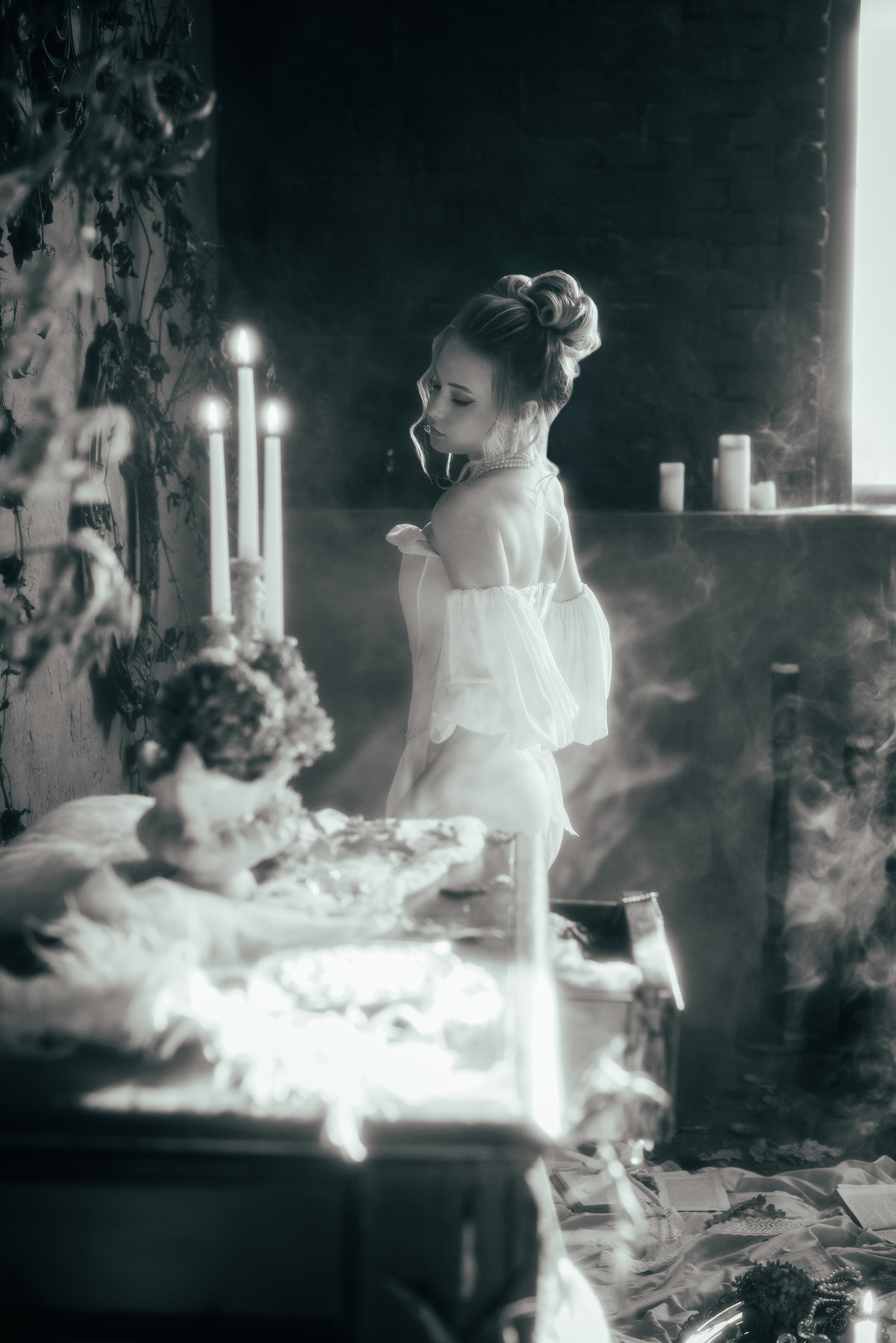 Фотосессия с дымом античном стиле Кемерово