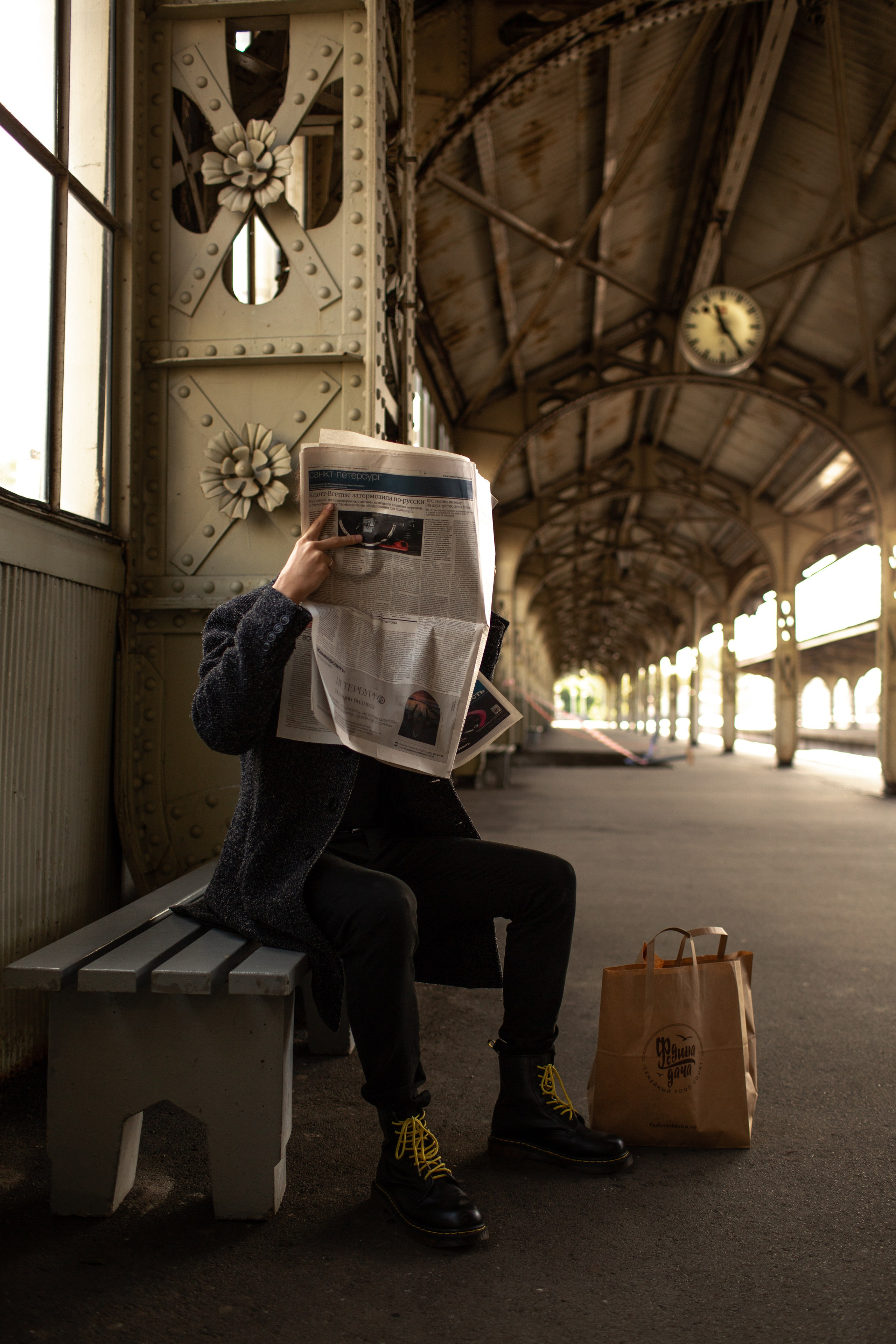 Рекламная съёмка для корнера «Федина дача». Вокзал. Свадебный фотограф Кирилл Белый