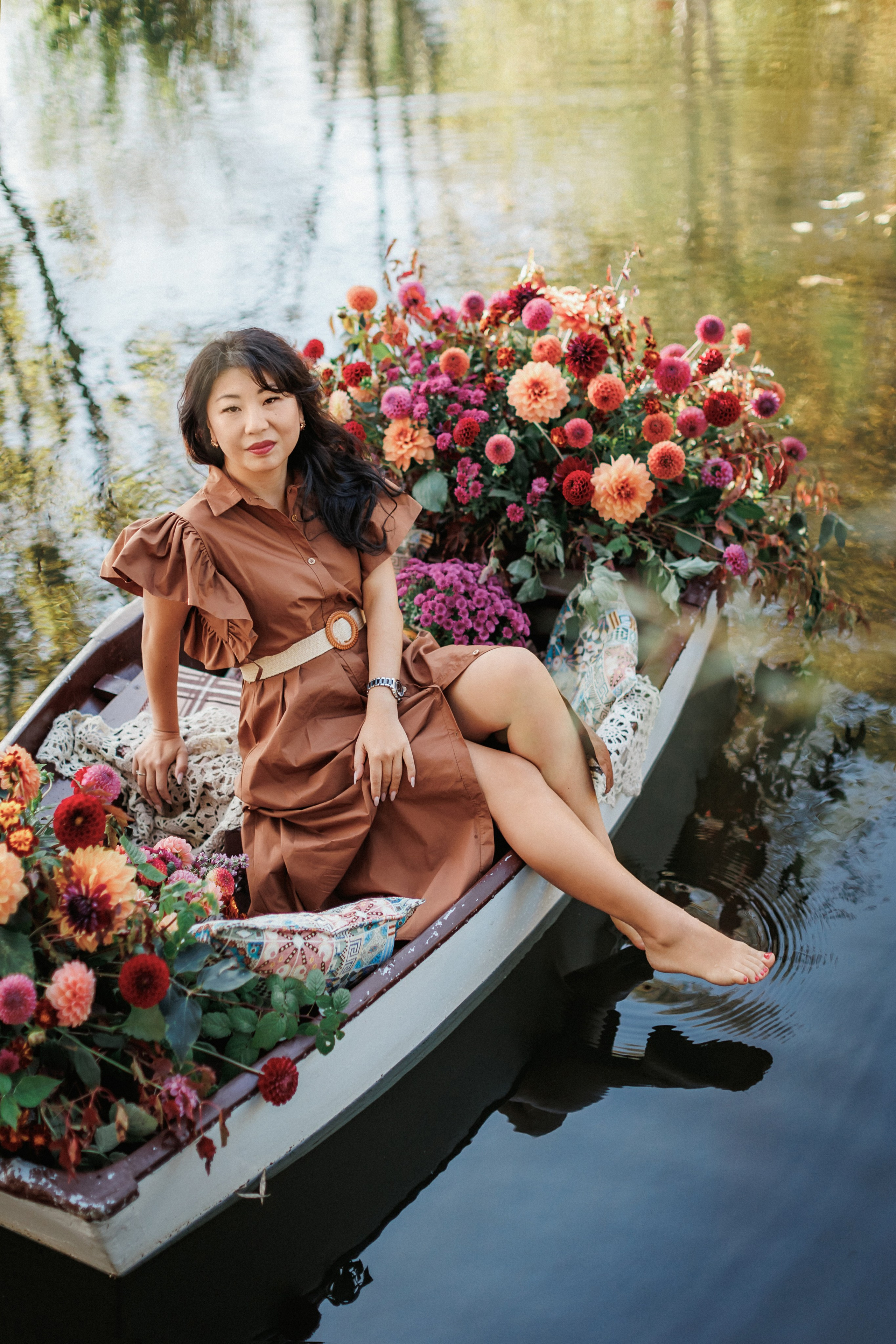 Фотопроект «Лодка в цветах». Свадебный, семейный и детский фотограф в городе Партизанск, Находка