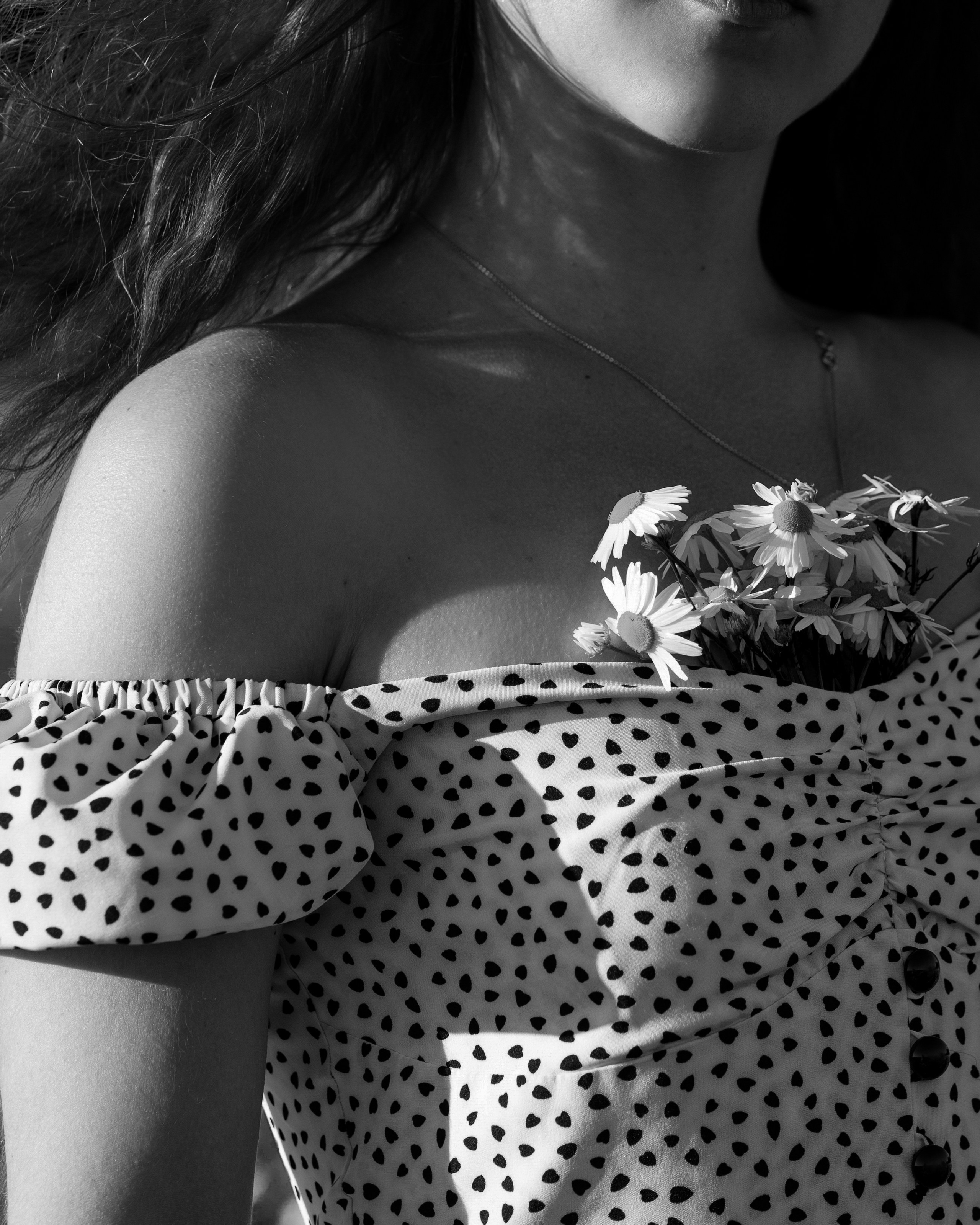 ЧБ ромашки. Портретный фотограф Екатерина Лысенко, Москва