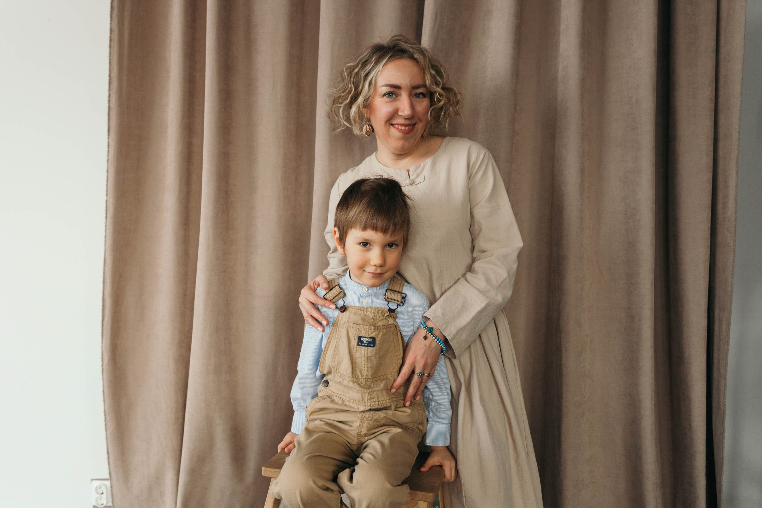 Наташа и сын Андрюша. Саида Шигапова