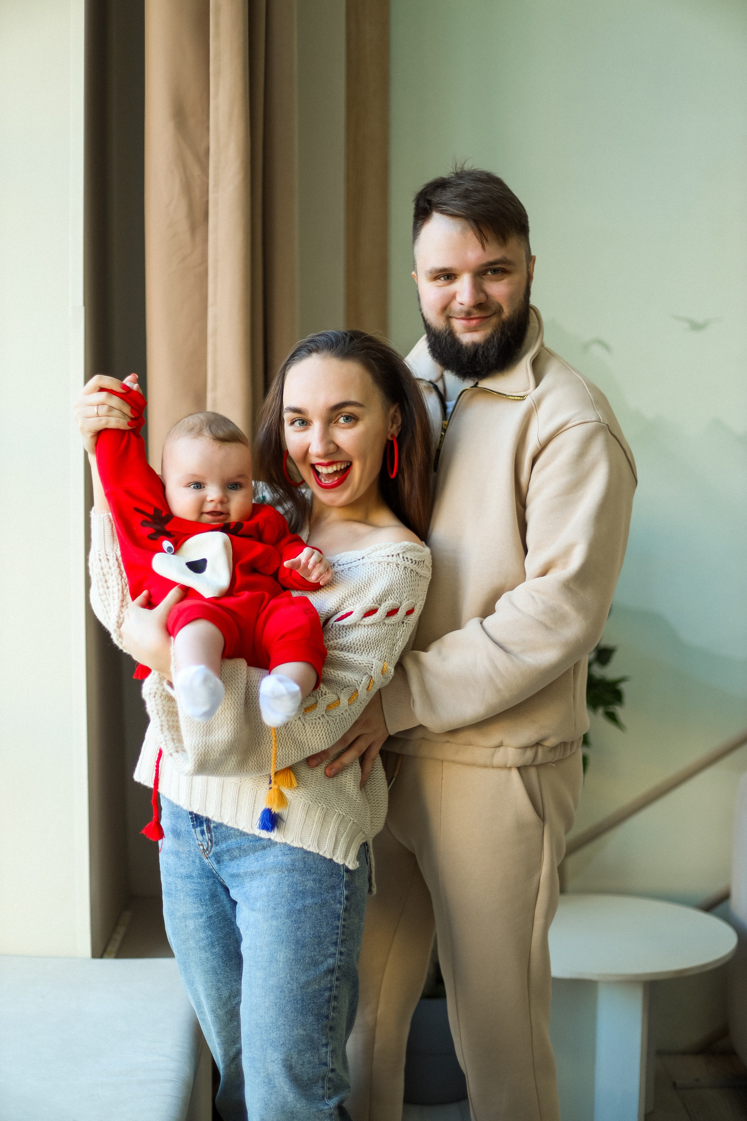 Екатерина, Дмитрий и Роберт новогодняя. Kharchenkotatianaweddingphoto