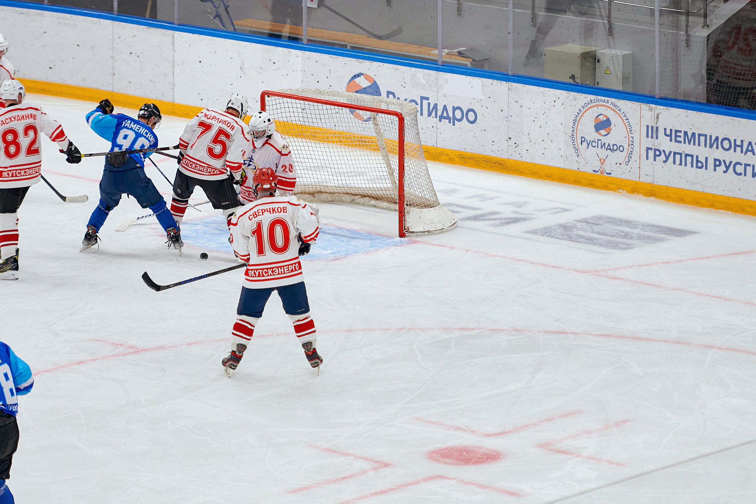 Портфолио репортажной фотосъёмки: Кристалл арена — Хоккей — РусГидро. Фотограф Яковлев Роман — Красноярск