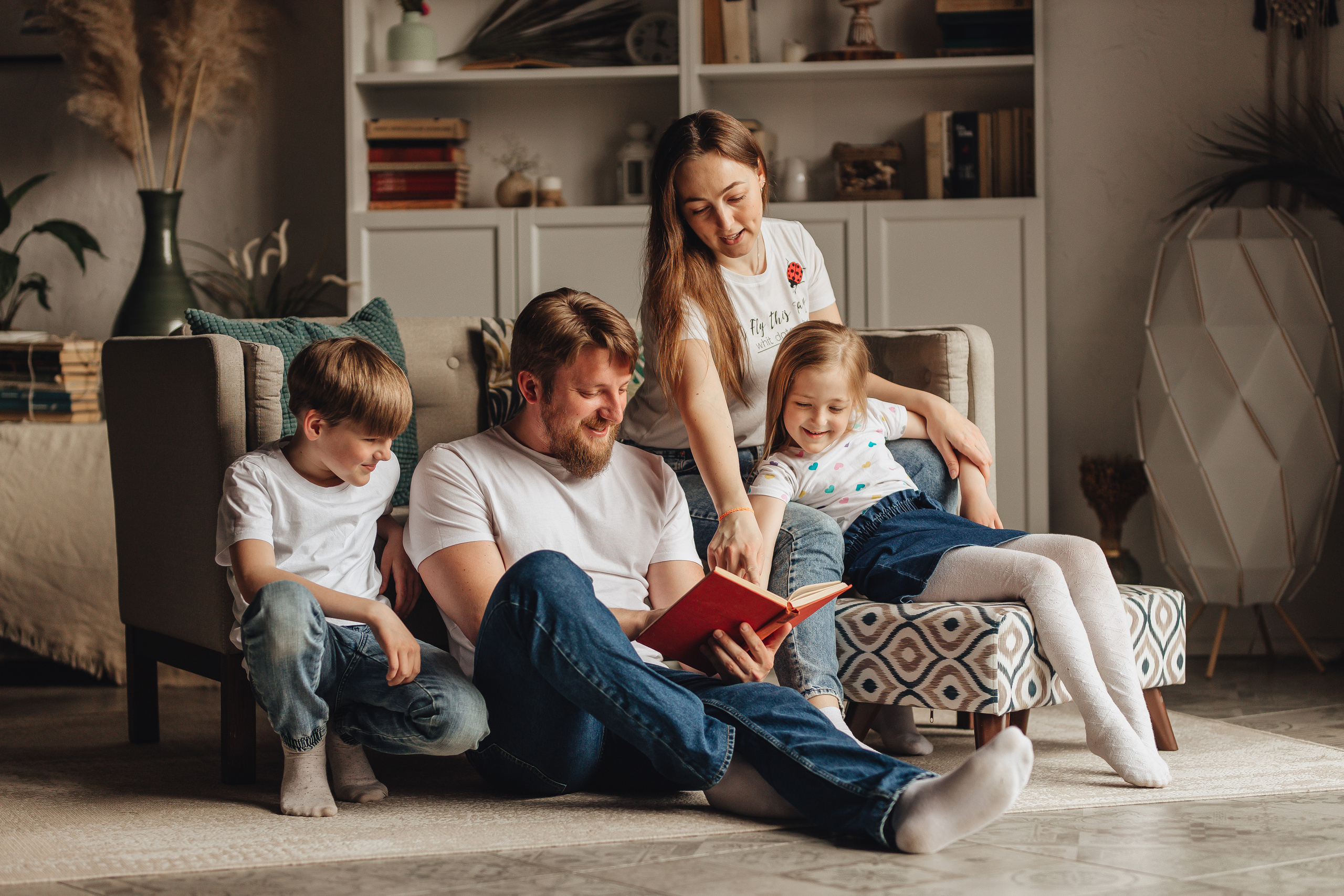 Сережа, Наташа, Савелий и Дана. Свадебный и семейный фотограф в Туле и области Маша Костина