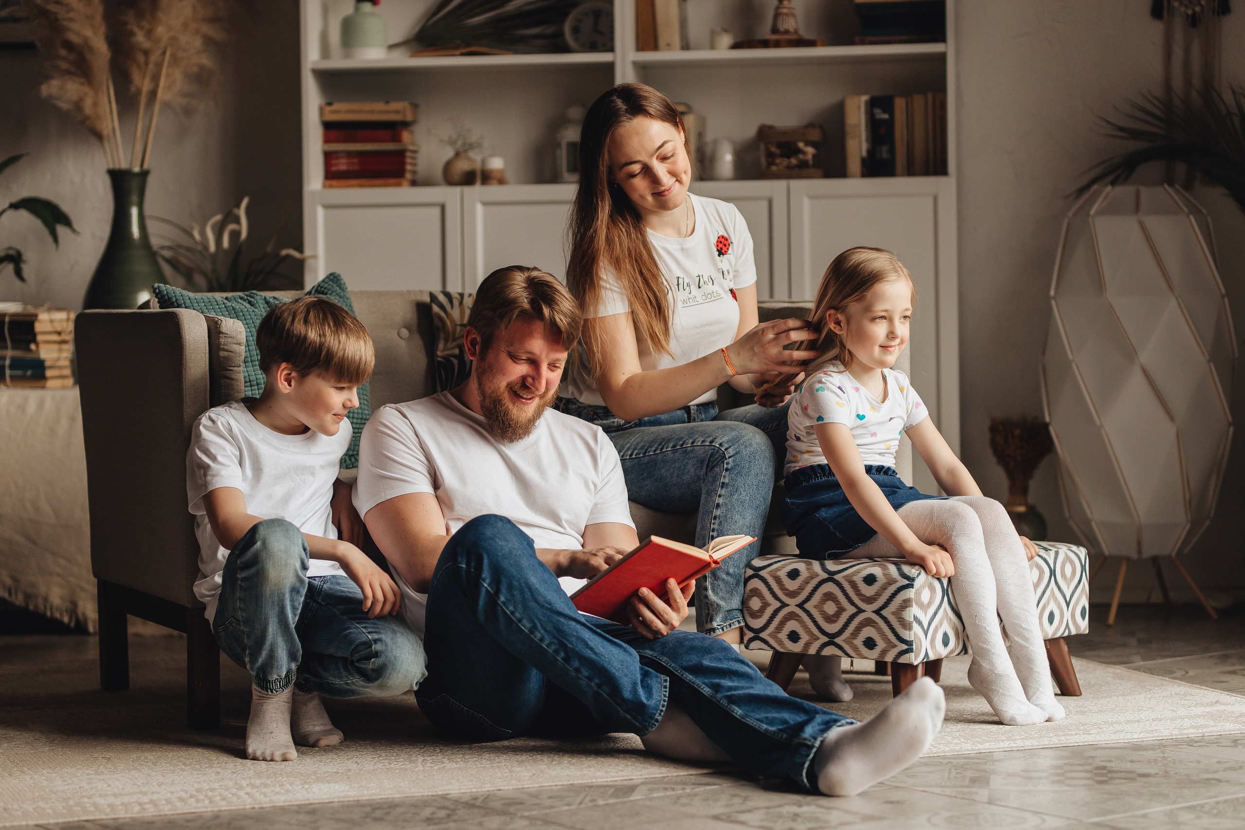 Сережа, Наташа, Савелий и Дана. Свадебный и семейный фотограф в Туле и области Маша Костина