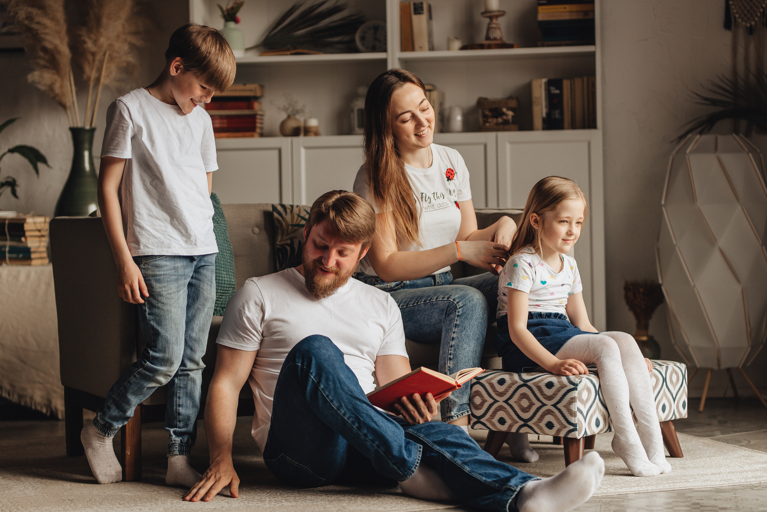 Сережа, Наташа, Савелий и Дана. Свадебный и семейный фотограф в Туле и области Маша Костина