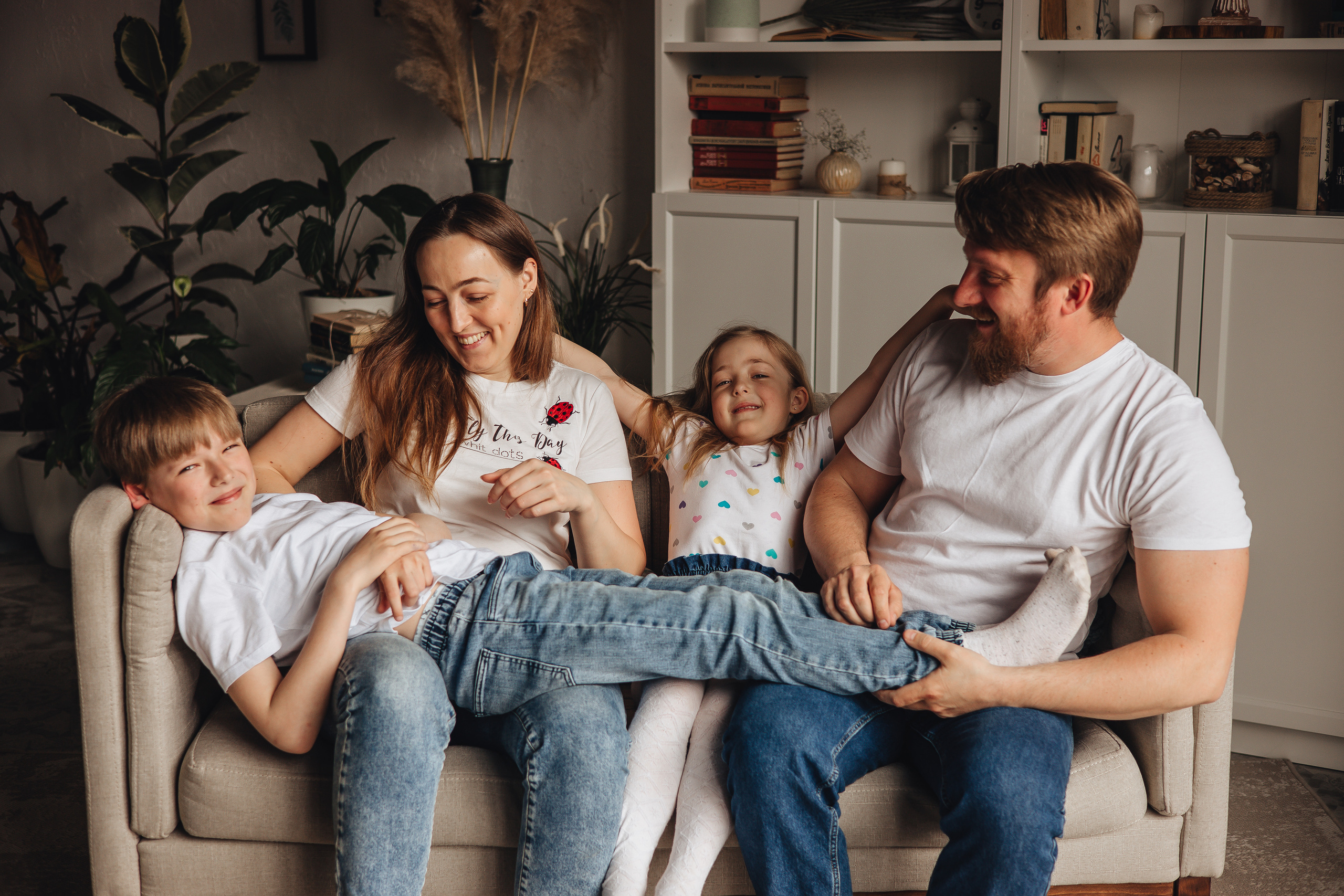 Сережа, Наташа, Савелий и Дана. Свадебный и семейный фотограф в Туле и области Маша Костина