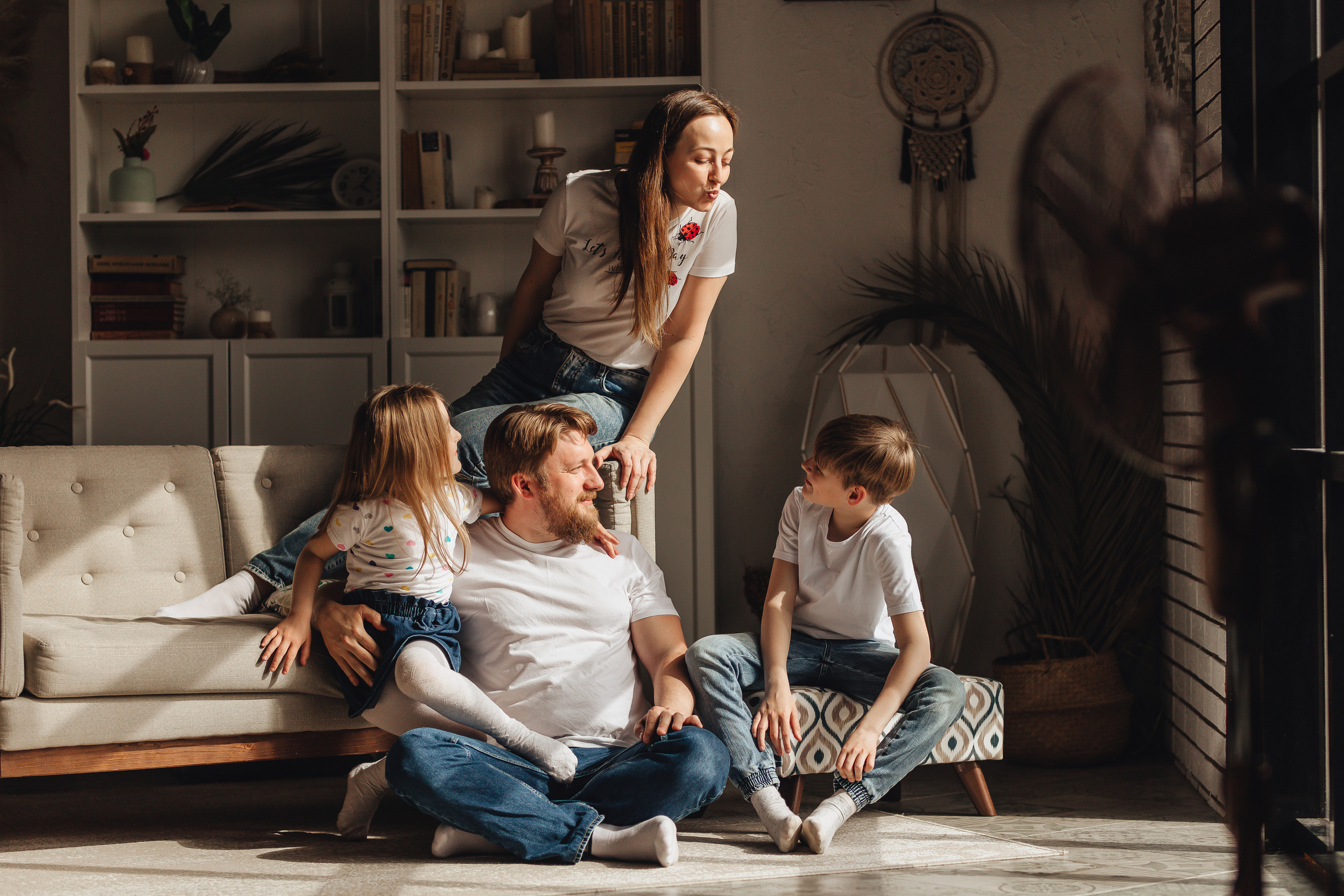 Сережа, Наташа, Савелий и Дана. Свадебный и семейный фотограф в Туле и области Маша Костина