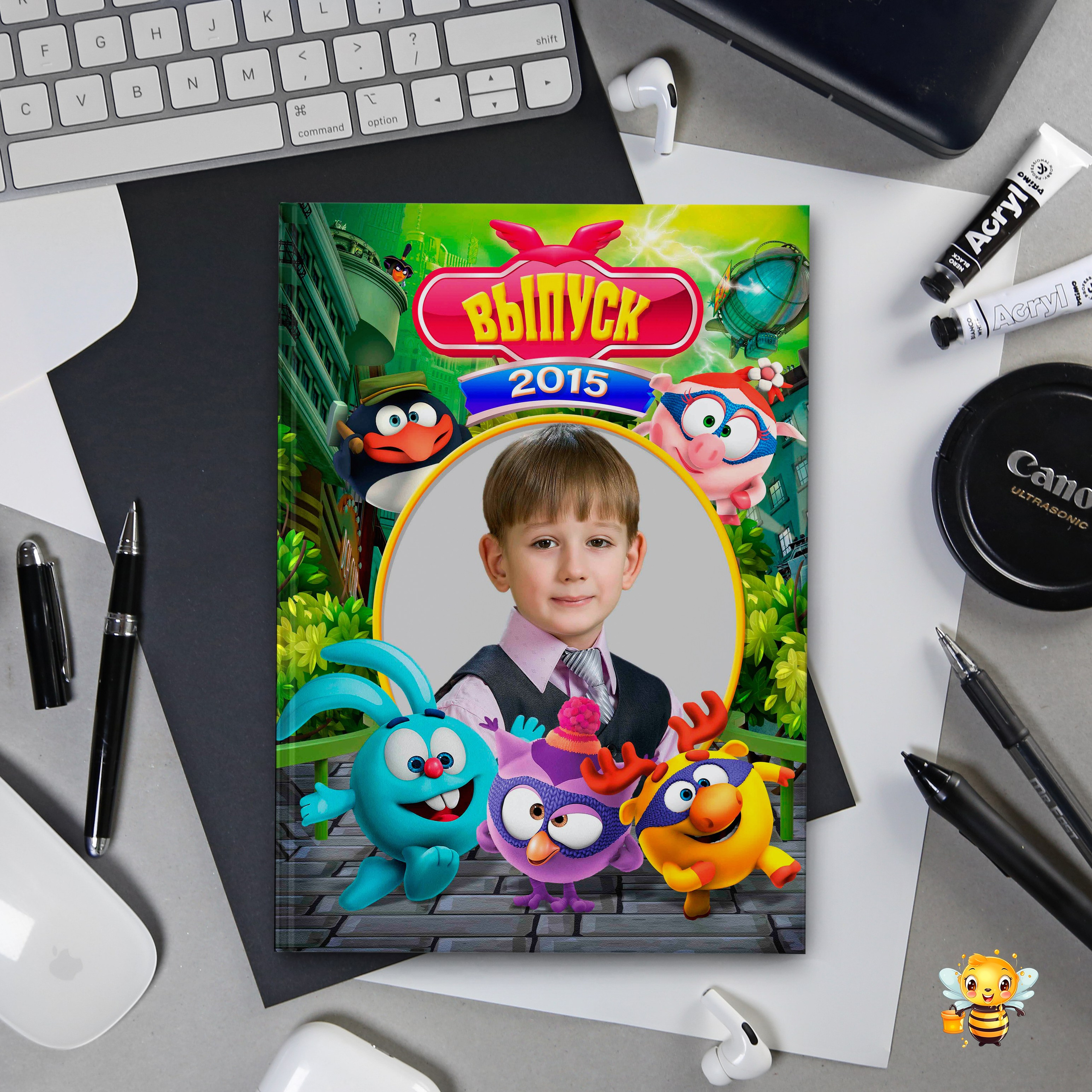 Шаблон 47 Смешарики&nbsp;— детский сад. Выпускные альбомы в Липецке, фотограф Медведева Лариса medlori fotobook 89995303953