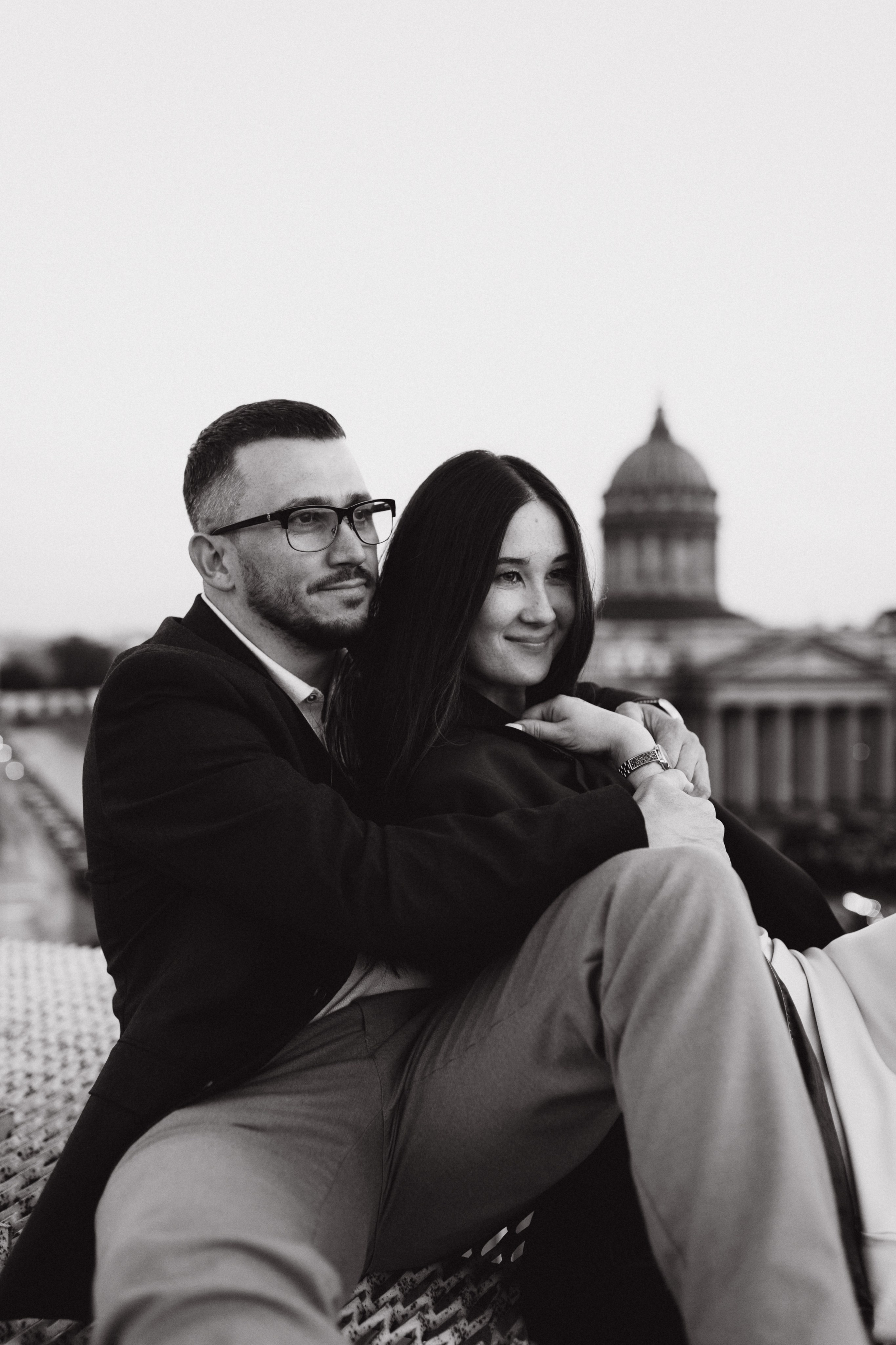 LoveStory на крышах Питера. Фотограф Санкт-Петербург Князева Елизавета