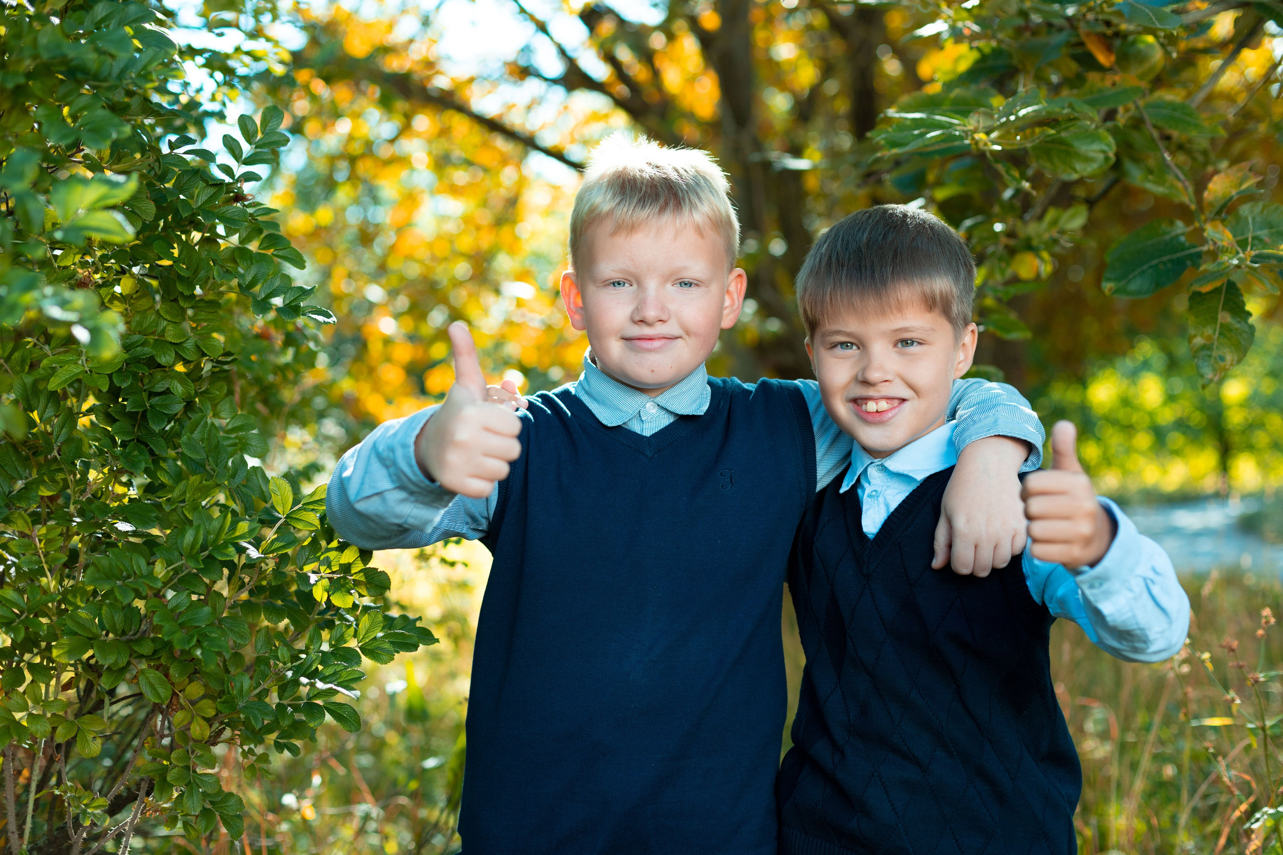 4 класс. Съёмка на улице. Выпускные альбомы «Эврика» в Нижнем Новгороде