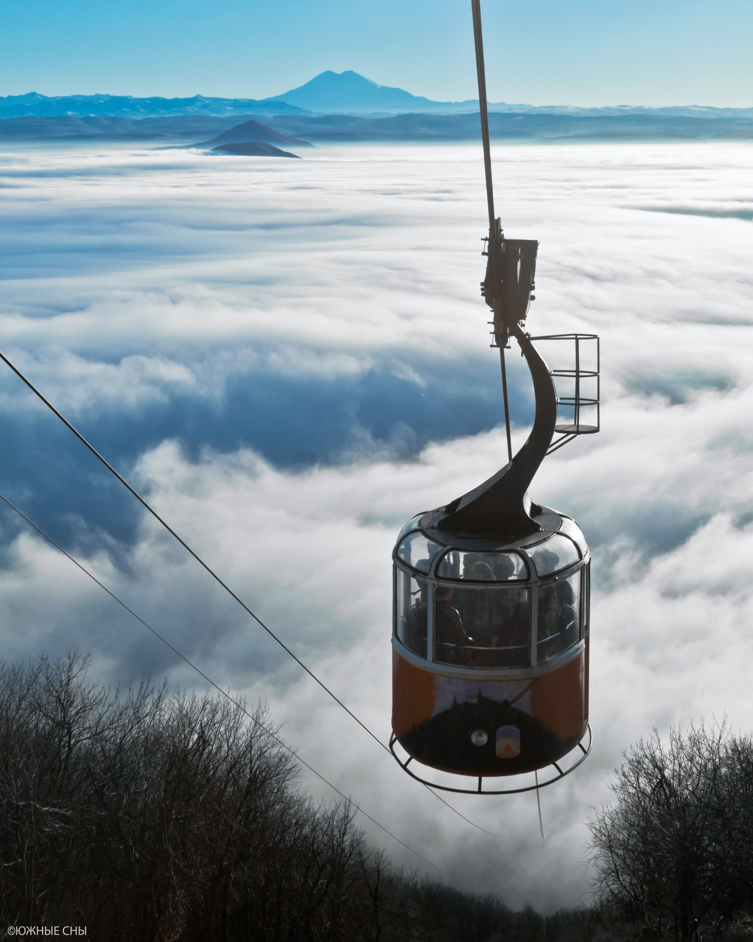 Фотография канатной дороги в Пятигорске на горе Машук
