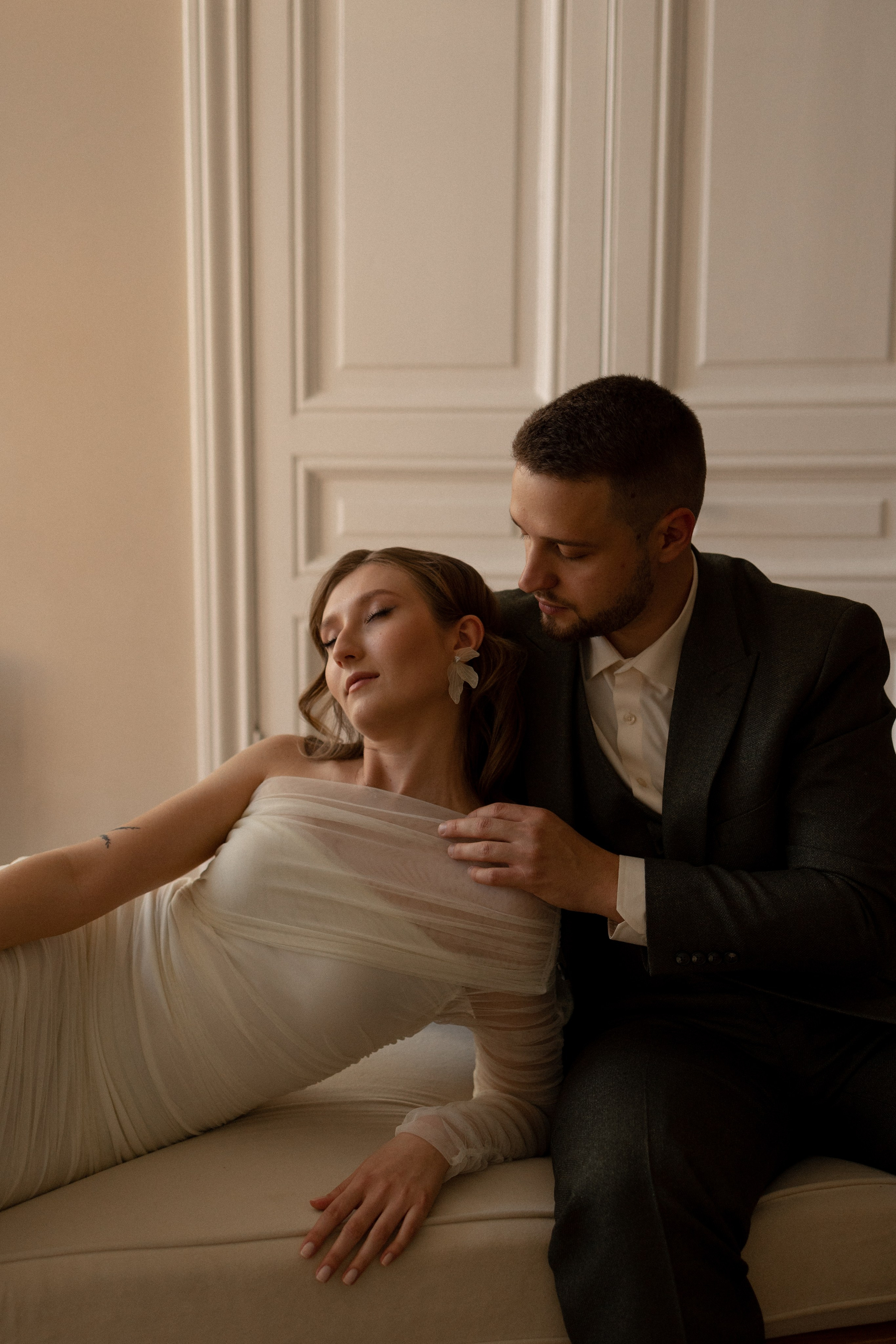 Свадебная фотосессия в студии/отеле. Фотограф в Санкт-Петербурге Шевченко Наталья