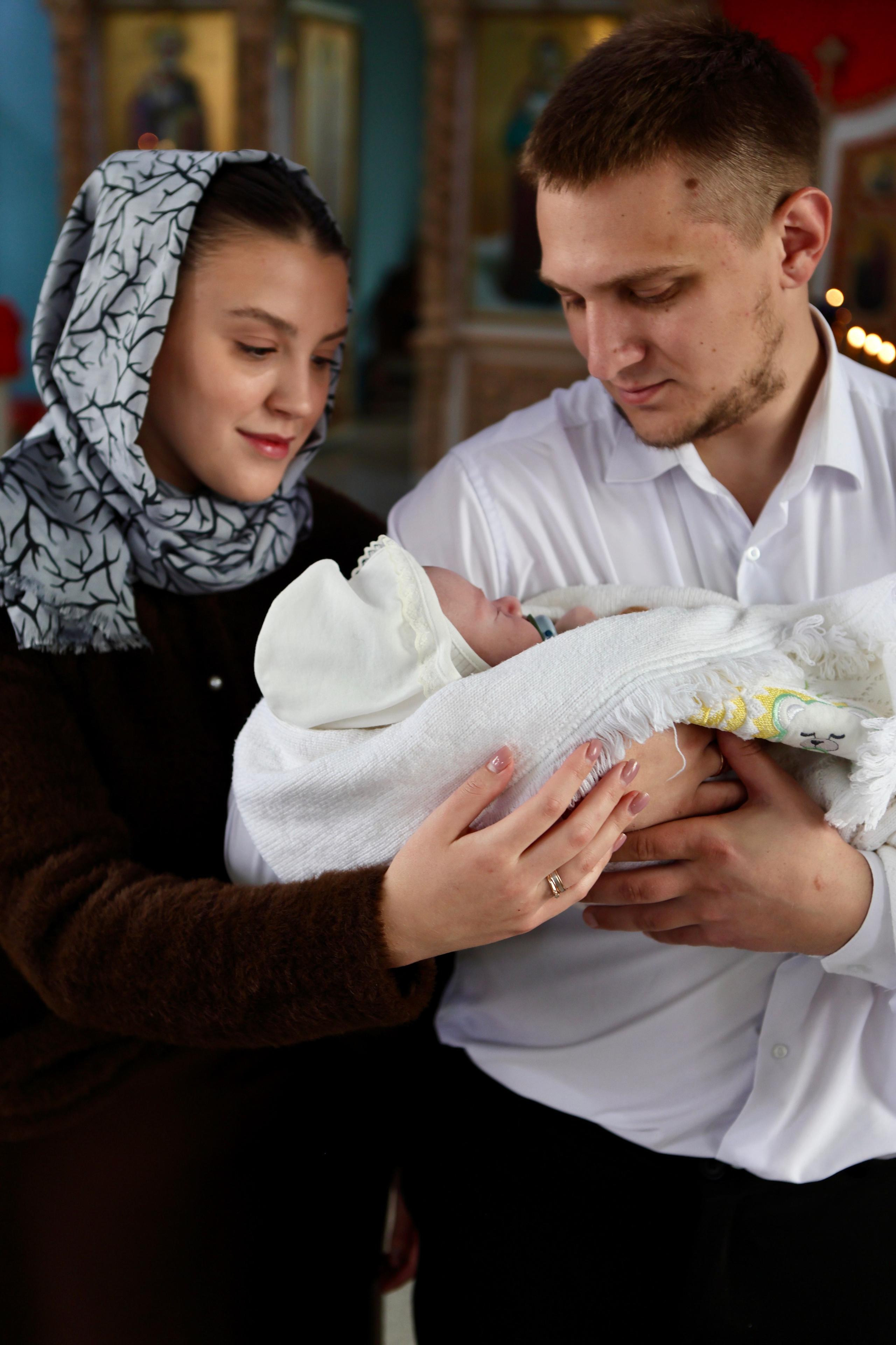 Яна и Максим —крещение Михаила. Фотограф в Курске Смирнов Евгений