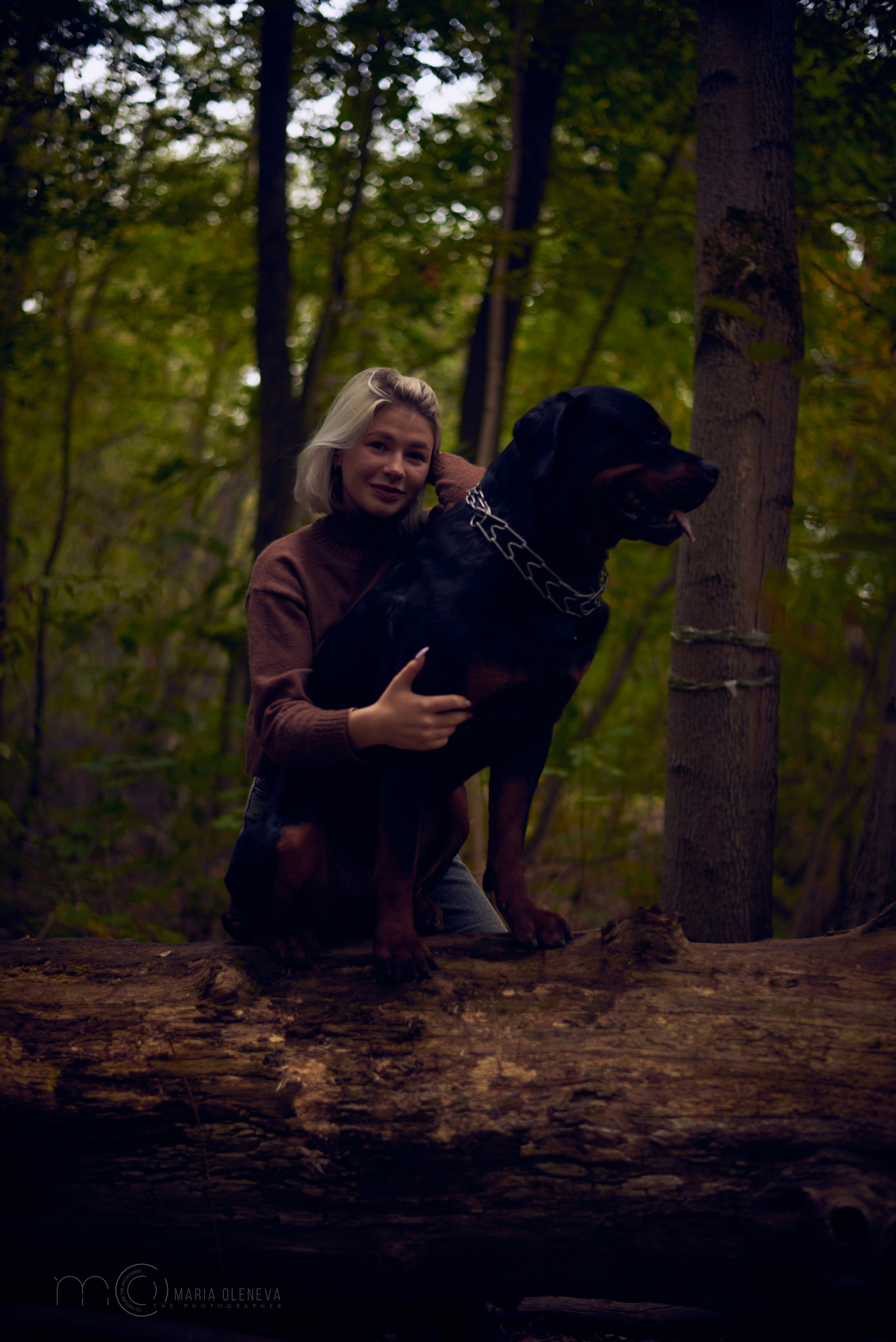 Прогулка с собакой. Фотограф Мария Оленева