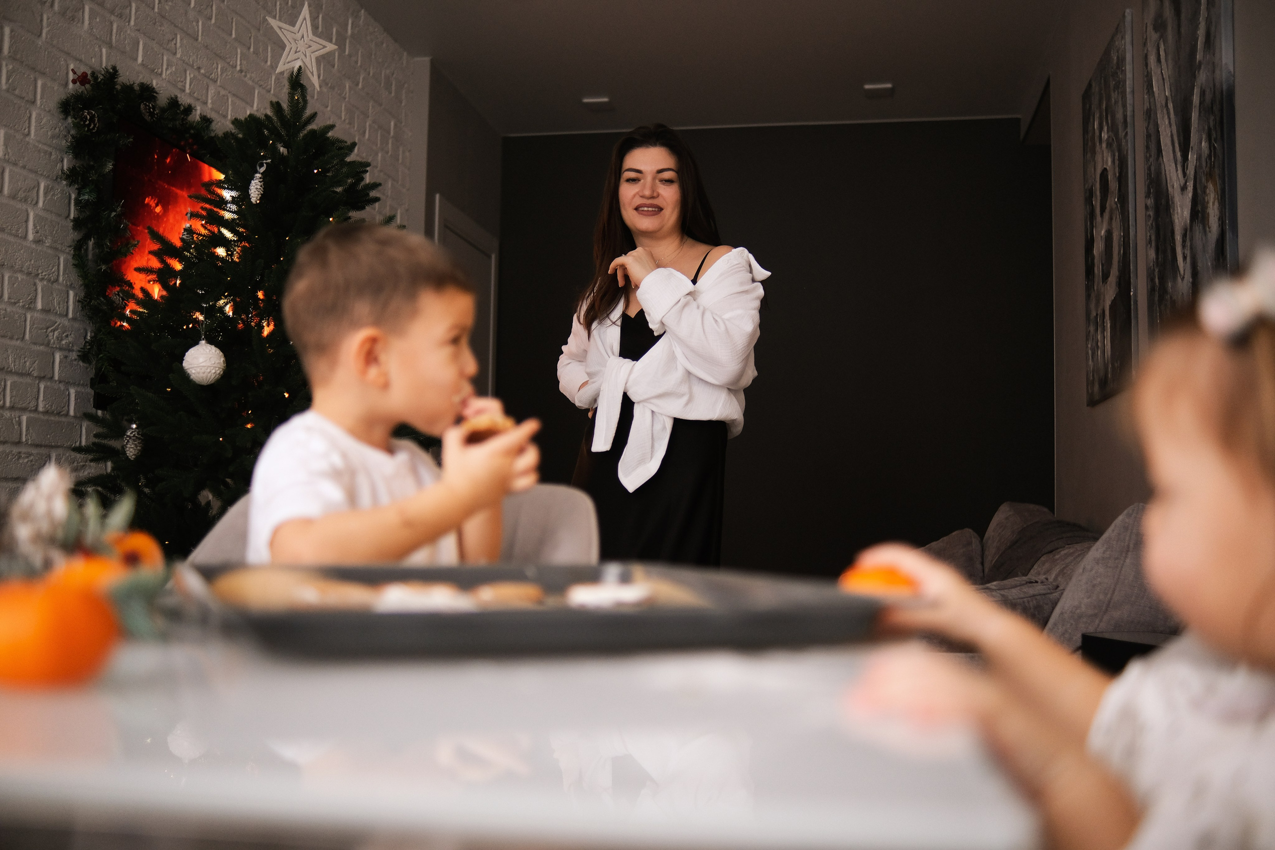 Новогодняя семейная история. Семейный детский ньюборн фотограф в Москве Марта Петрова