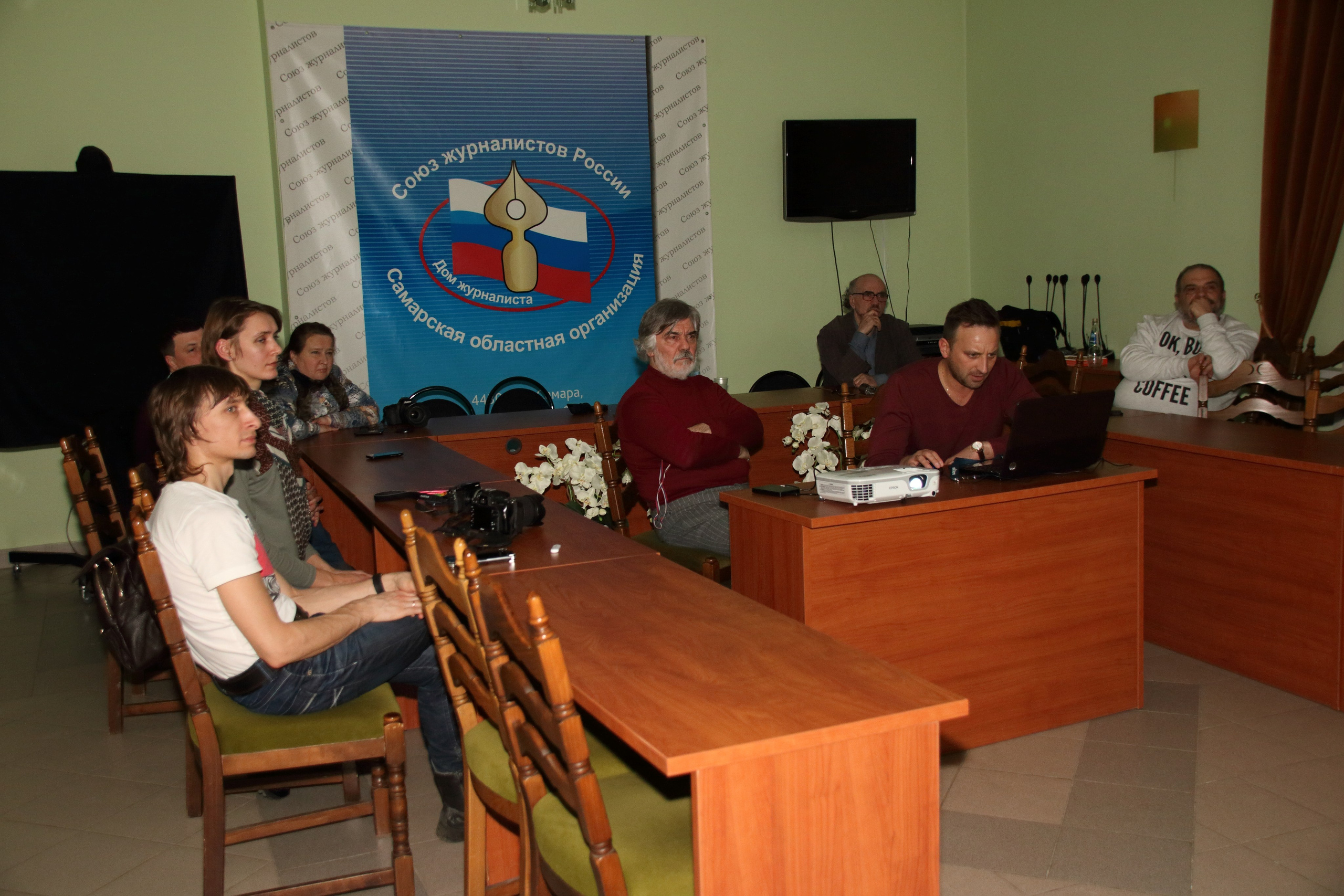 12.03.2018 Творческая встреча с В. Ю. Вяткиным. Фотообъединение Самарского областного отделения Союза журналистов России