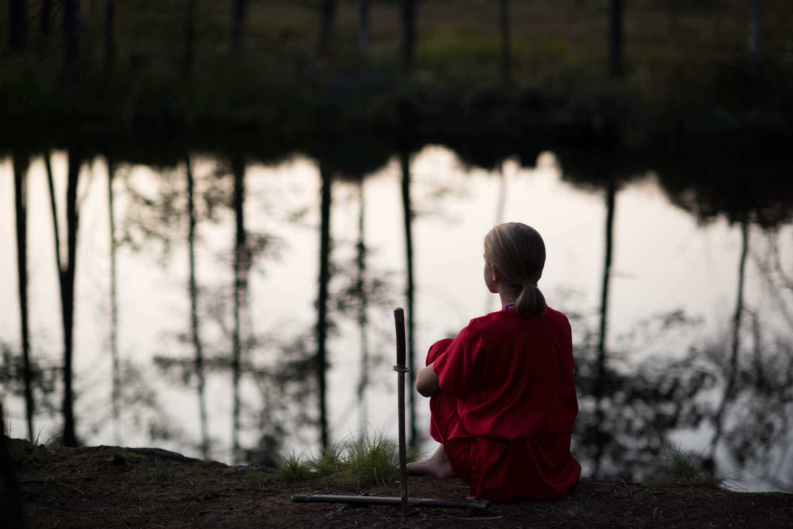 Лера. Фотосъемки на сапах, Москва. Сплавы на сапах