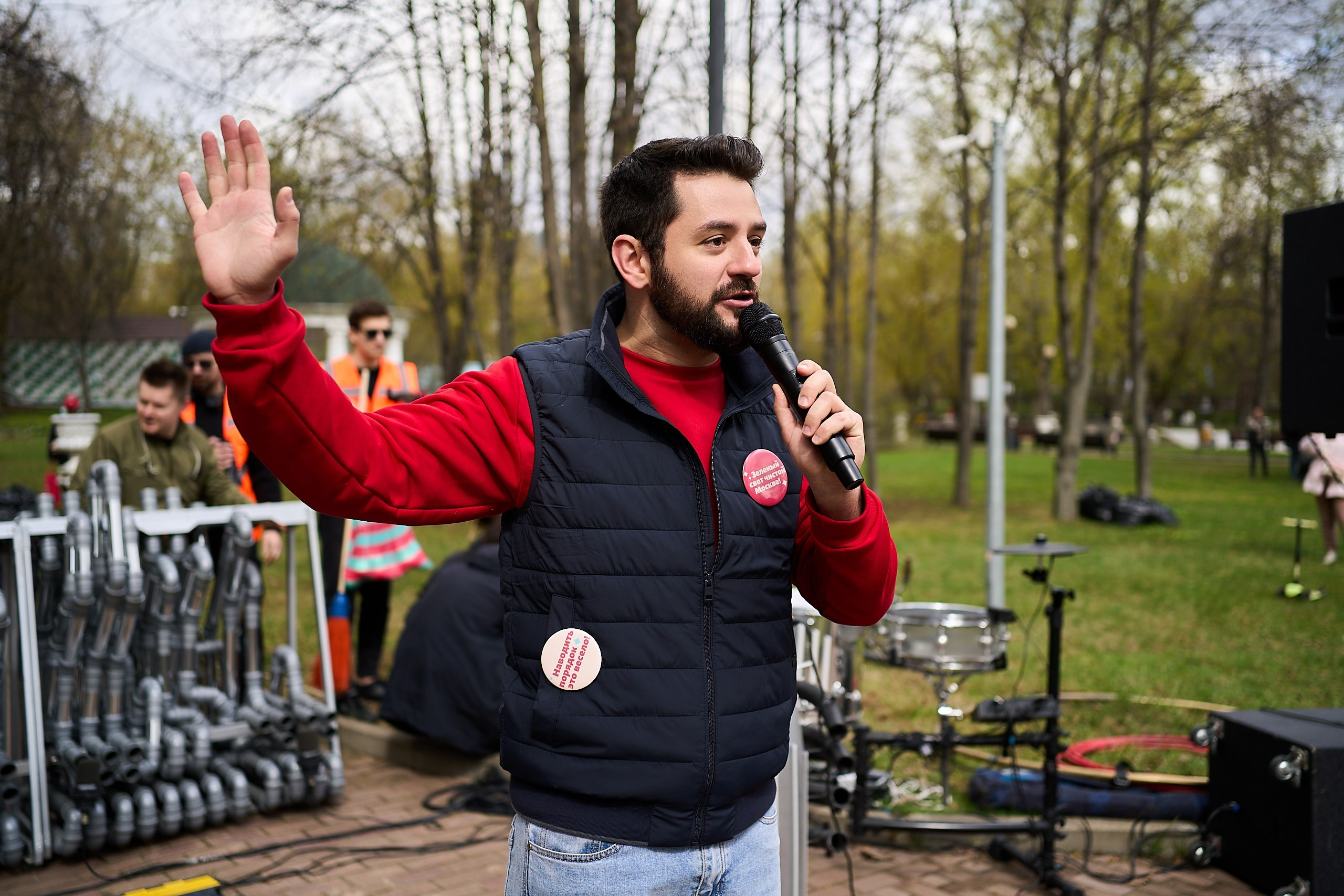 Субботник у Управления делами Мэра и Правительства Москвы. Фотограф и Видеограф в Москве. Олег Корушев