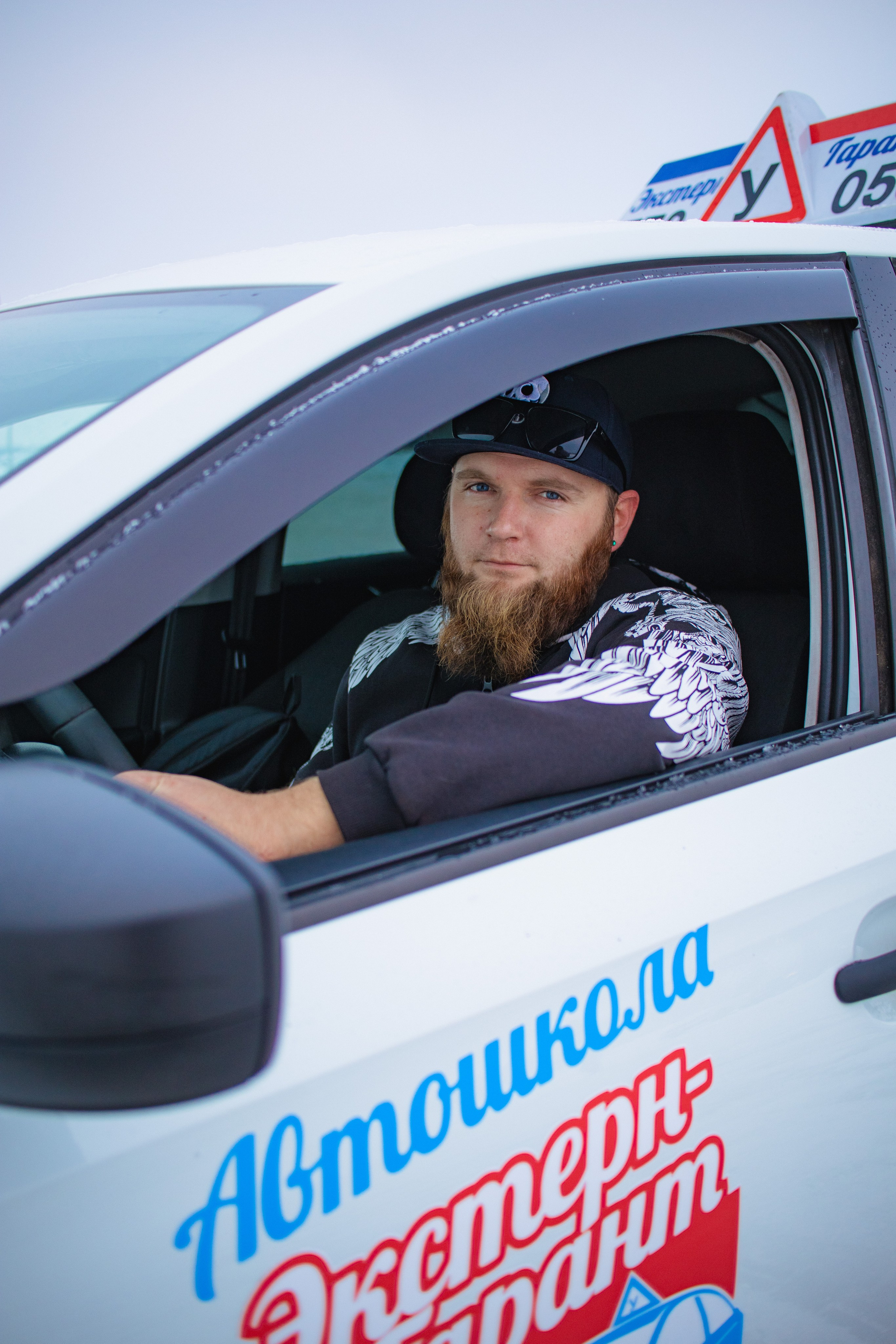 Extern-Garant Driving School. Content shooting. KRIS KRUPINNIKOVA