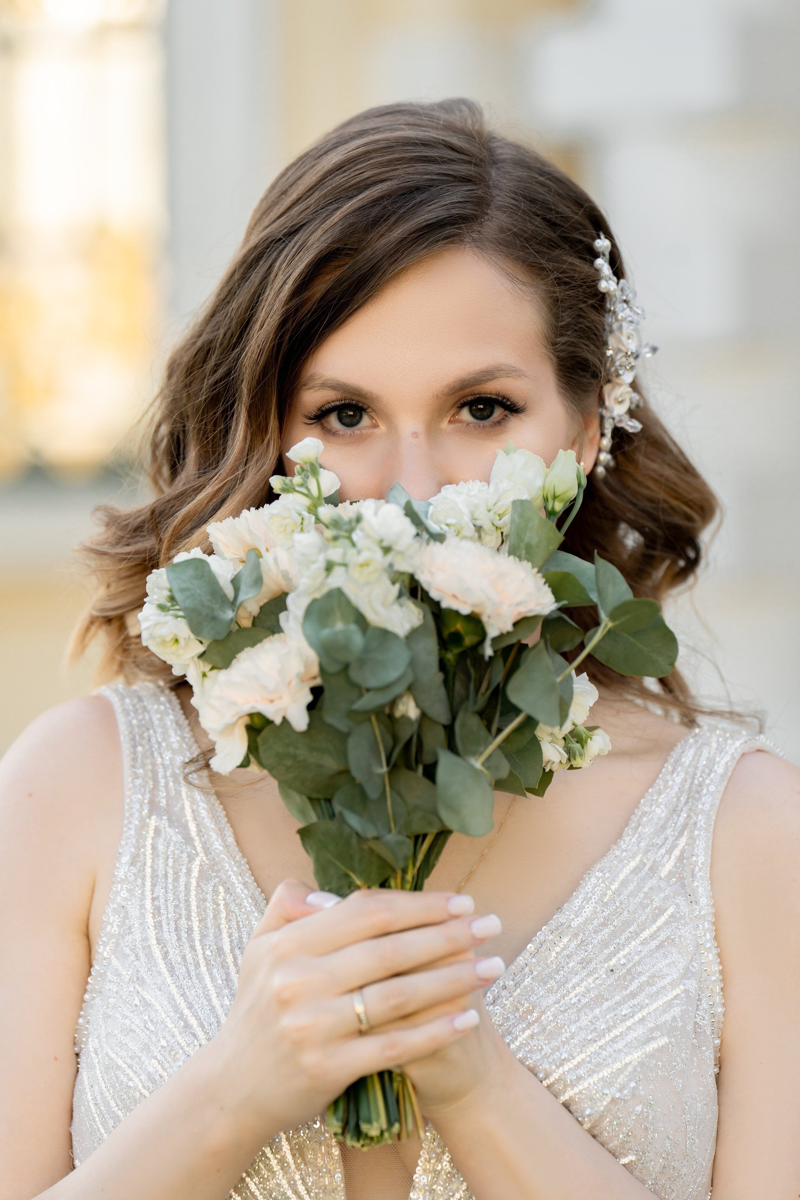 Невеста с букетом Фотосессия Москва