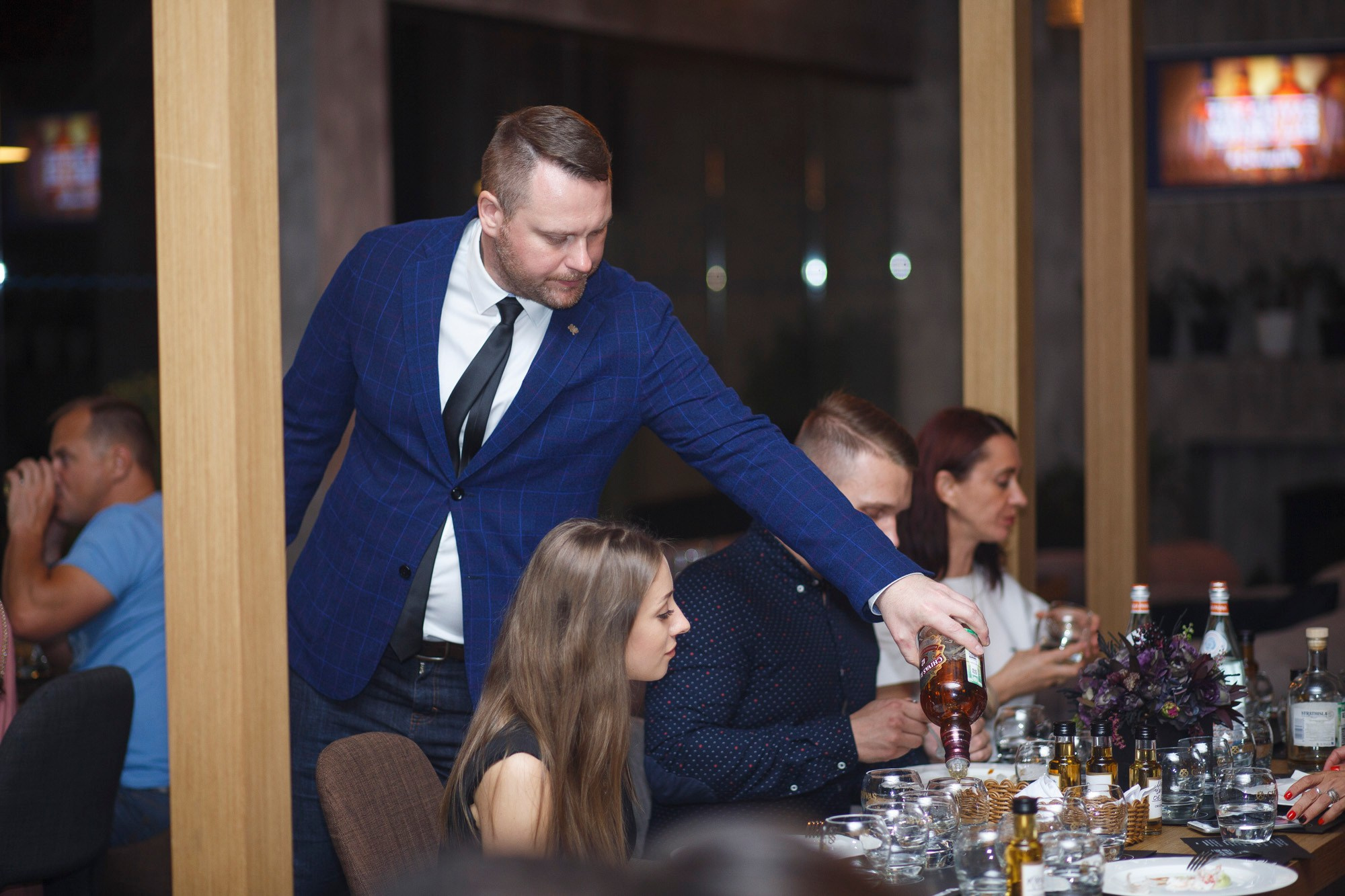 Dinner Chivas. Reportage and staged photographer Natalia Sannikova