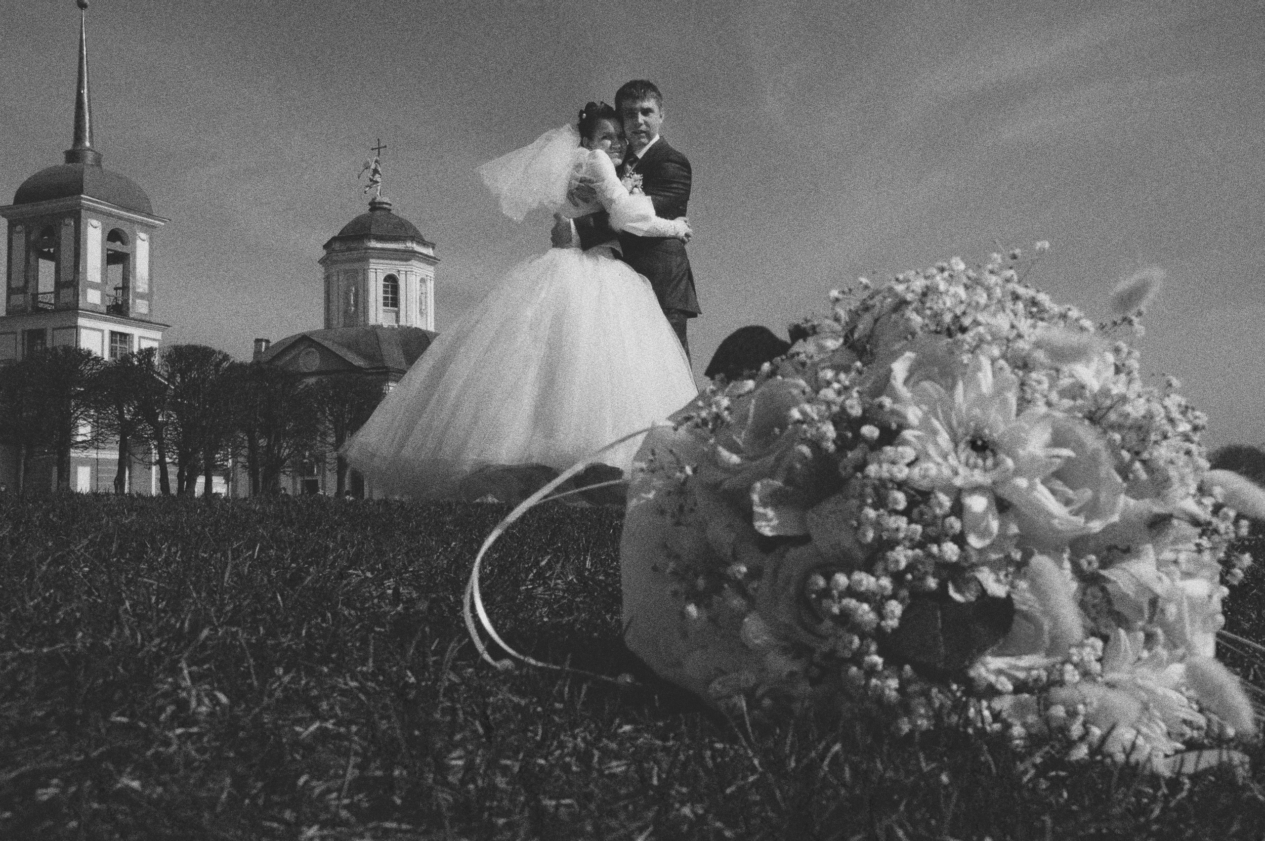 Кирилл и Анна. Свадьба в черно-белых фотографиях. Фотограф в городе Электросталь Ногинск Москва — Алексей Закхеев