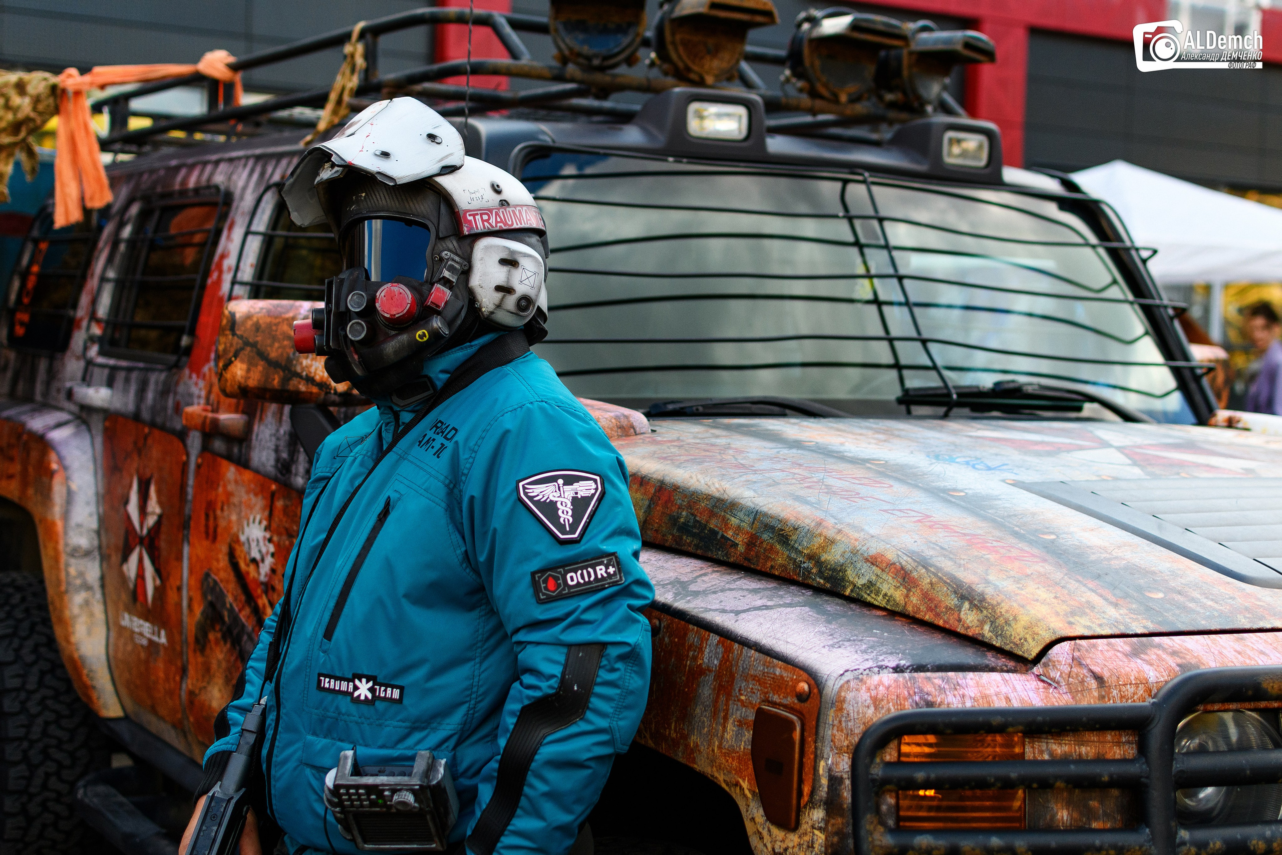 Cyberpunk 2077 Trauma Team косплей фотосессия в Москве