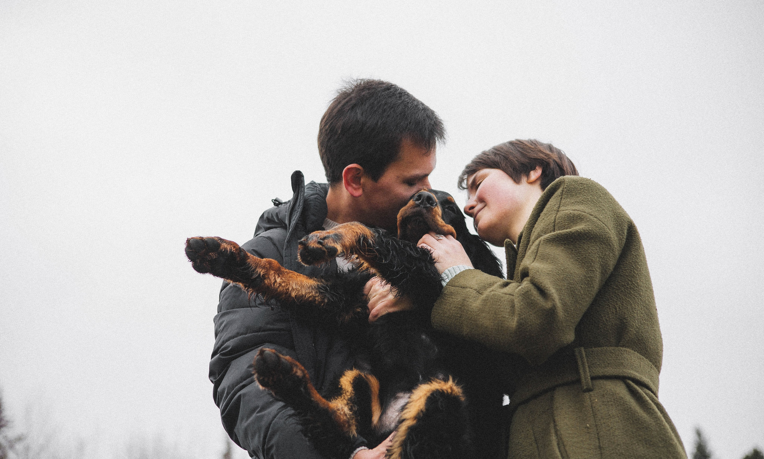 Даша, Глеб, Барс и Бруно. Фотограф-анималист Богданова Полина