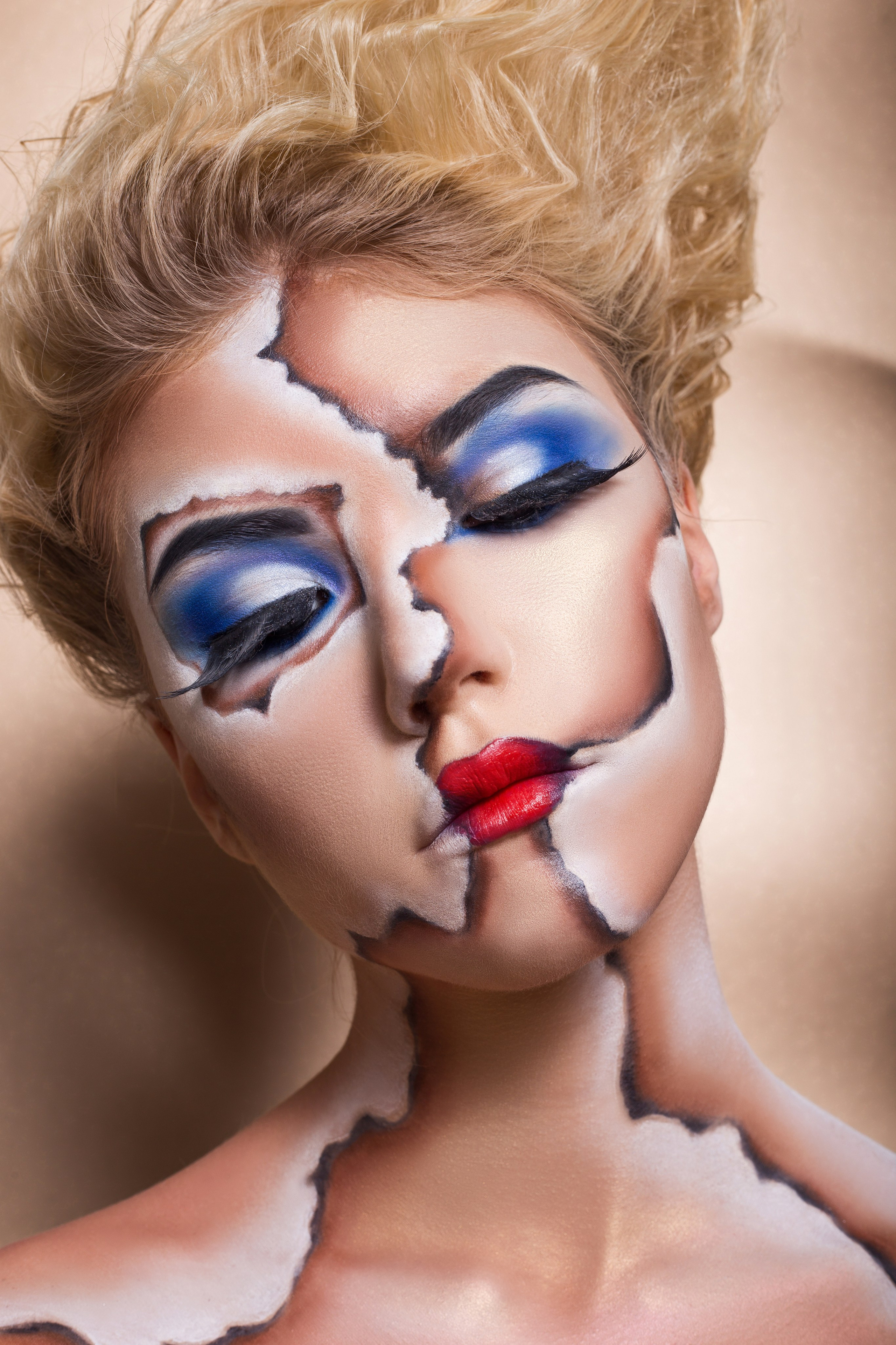 Съёмка для Чемпионата по визажу и парикмахерскому искусству, визажист Инна Воронцова. Татьяна Мирзоян