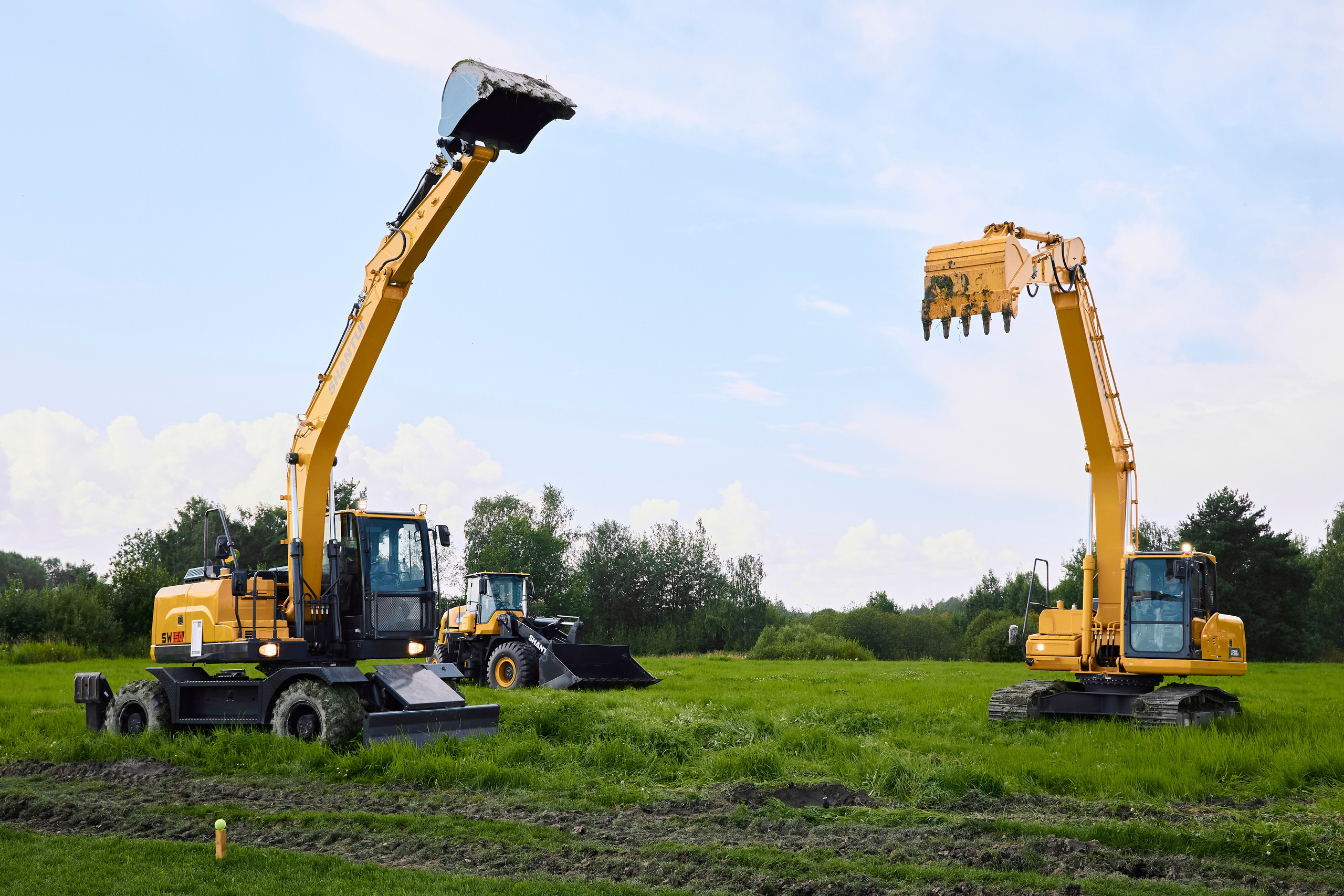 Презентация спец. техники Shantui. Фотограф Александра Иванова