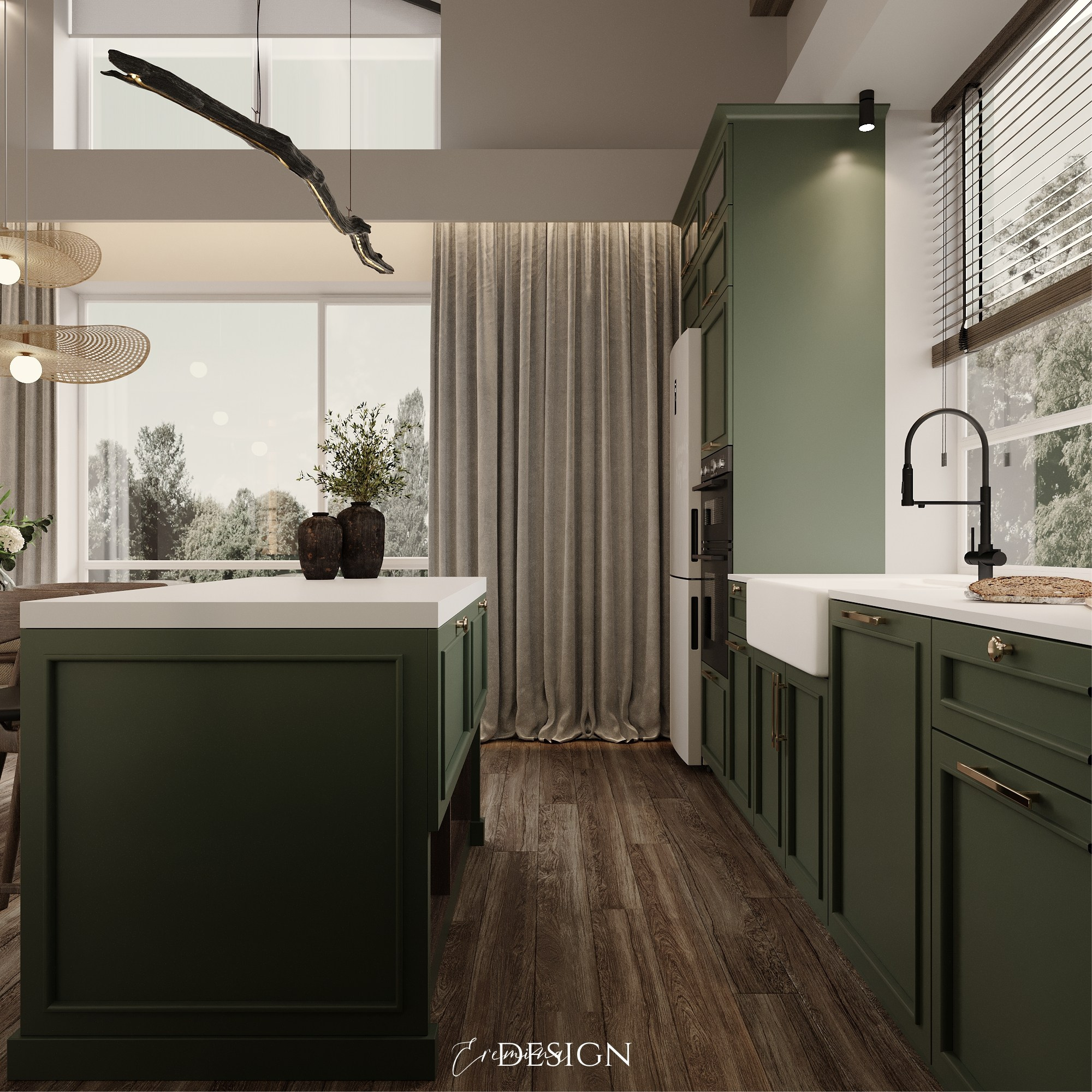 Загородный дом 150 м². Дизайнер интерьера Еремина Юлия