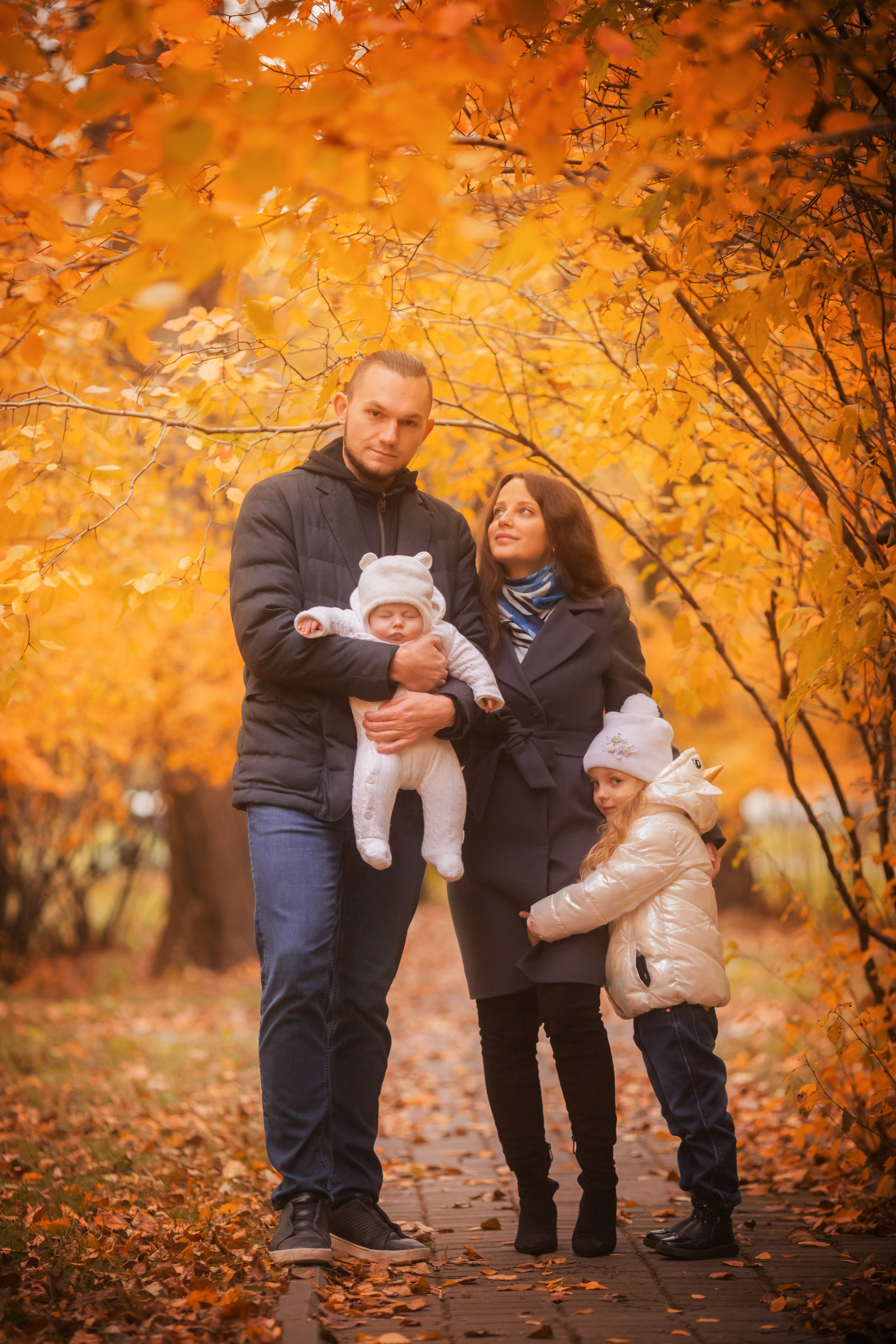 Осенняя семейная фотосессия. צלם ואמן ילדים ומשפחה