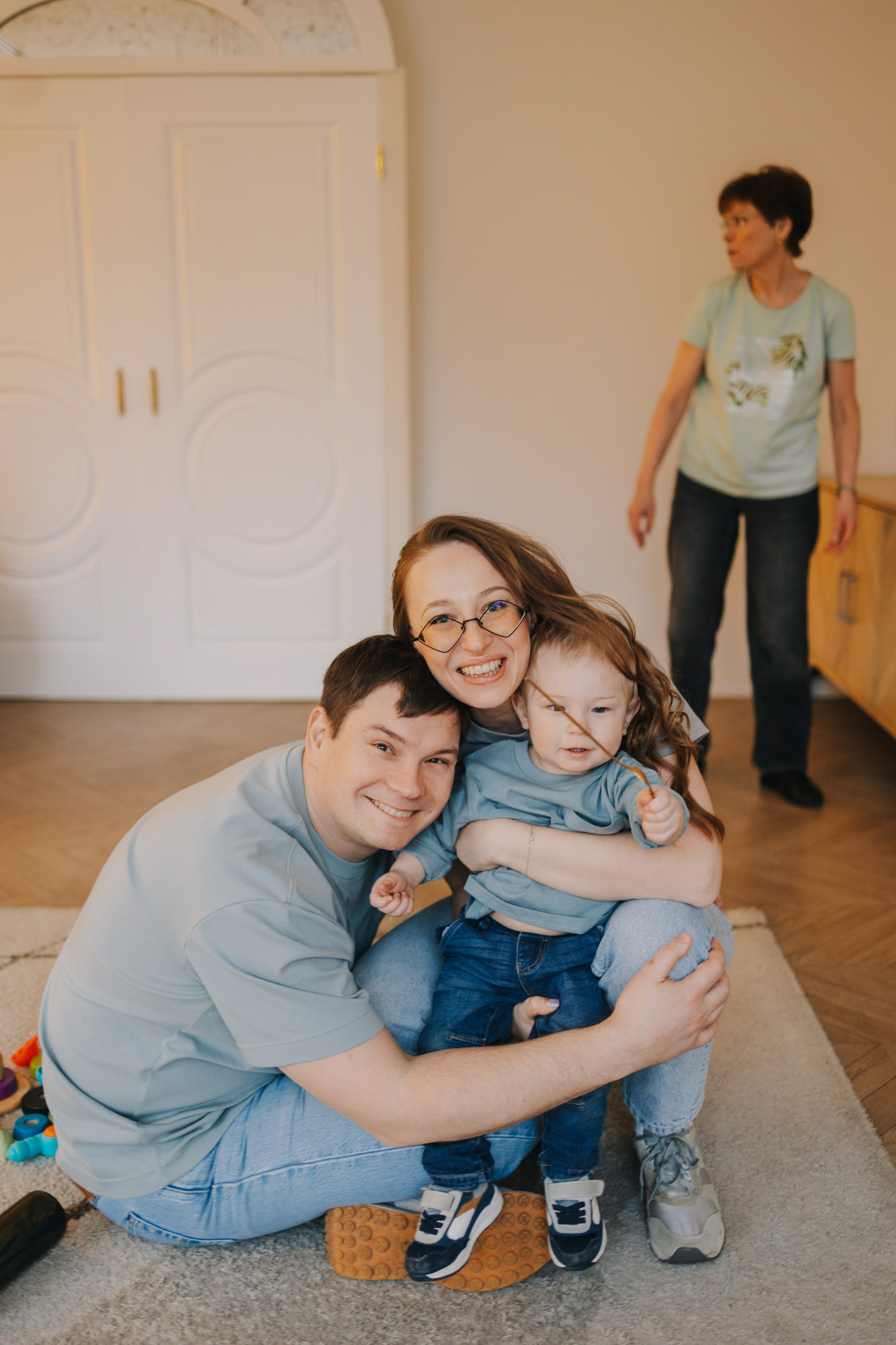 Большая семья. Домашняя фотосессия