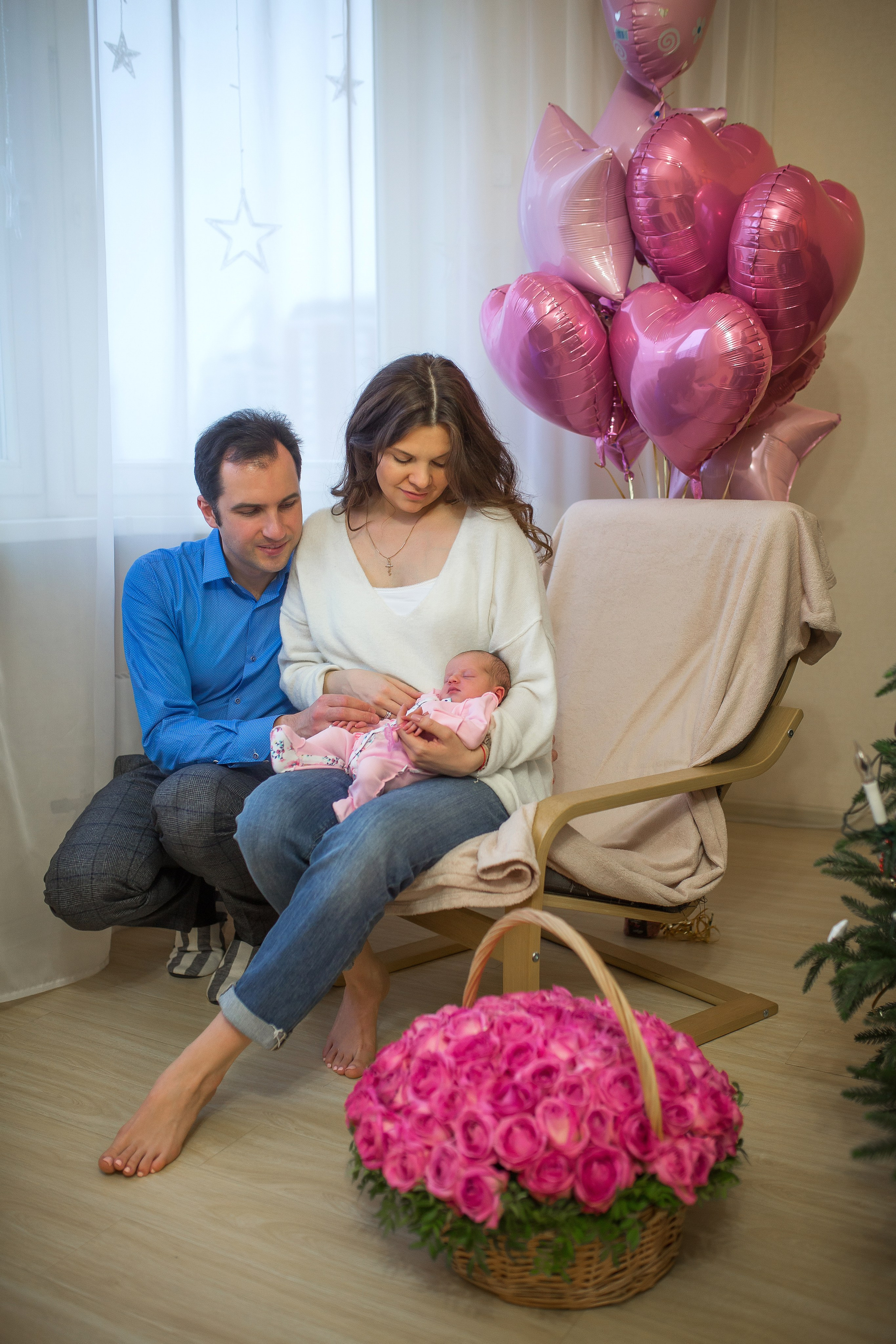 Выписка Маруси. Фотограф на Крещение, семейный фотограф в Москве