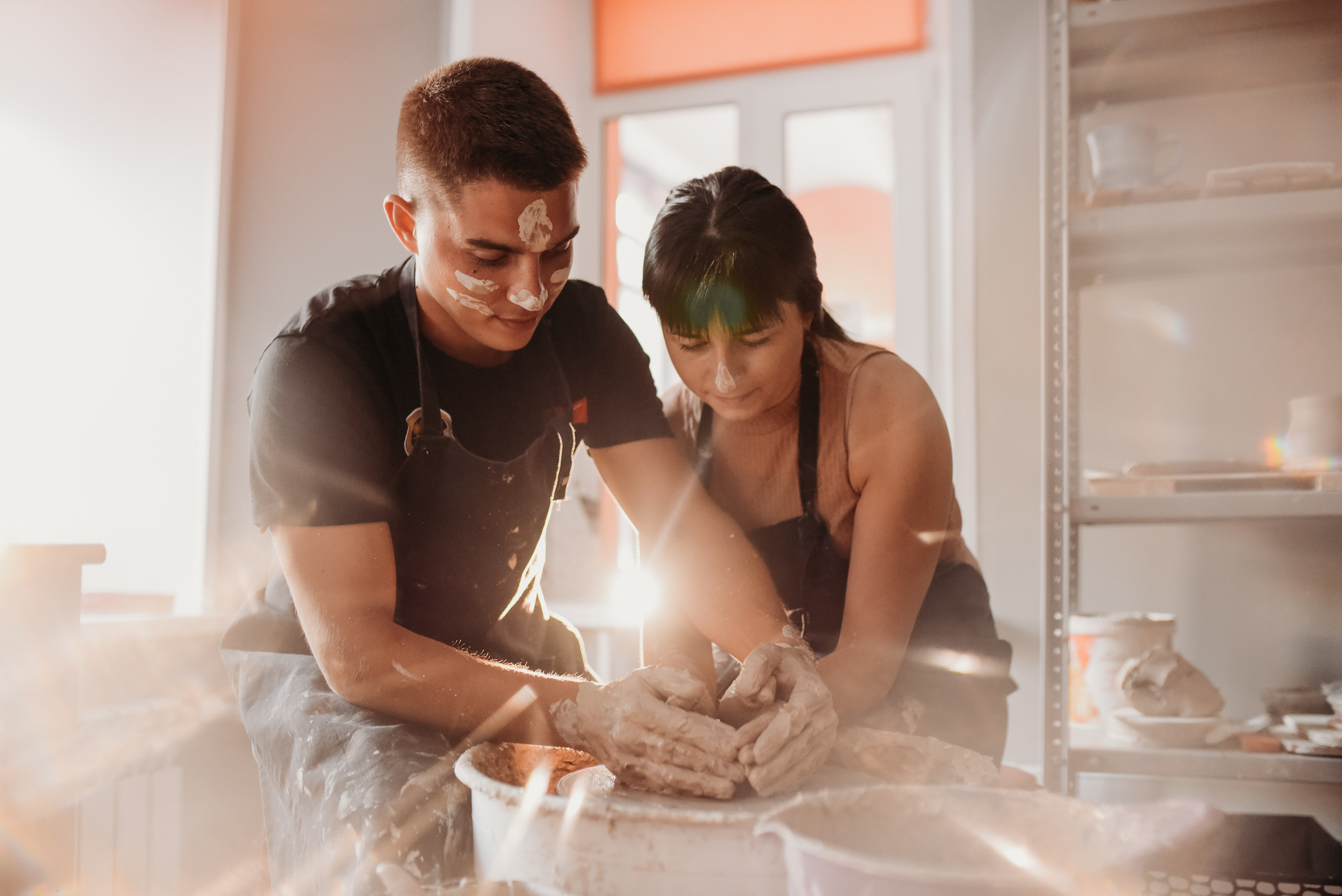 Love Story в гончарной мастерской. Семейный фотограф Олеся Батурина Рязань