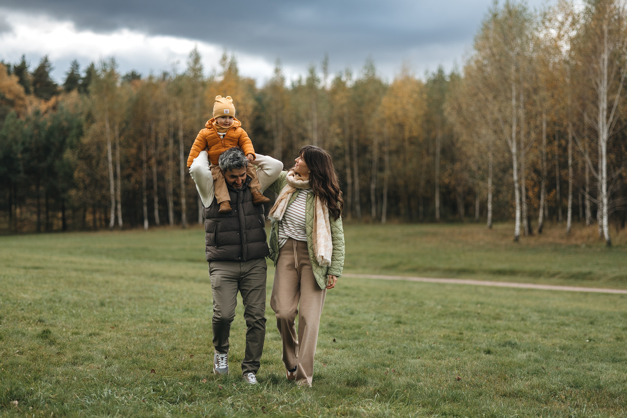 Осенняя семейная съемка. Фотограф Анималист в Москве Анастасия Жучкова