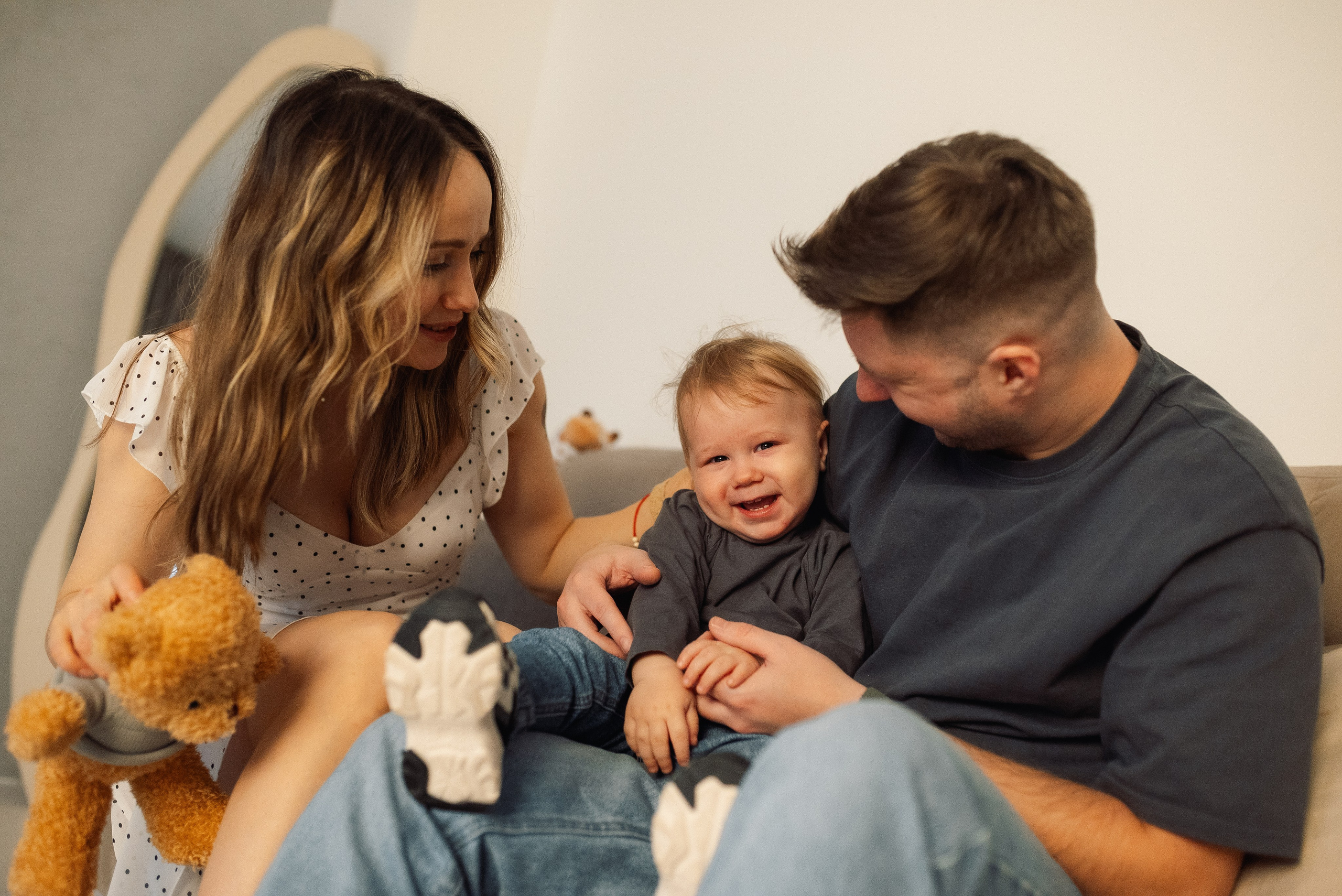 Годовасие с мамой и папой. Семейный и детский фотограф в Щелково Алена Дробот