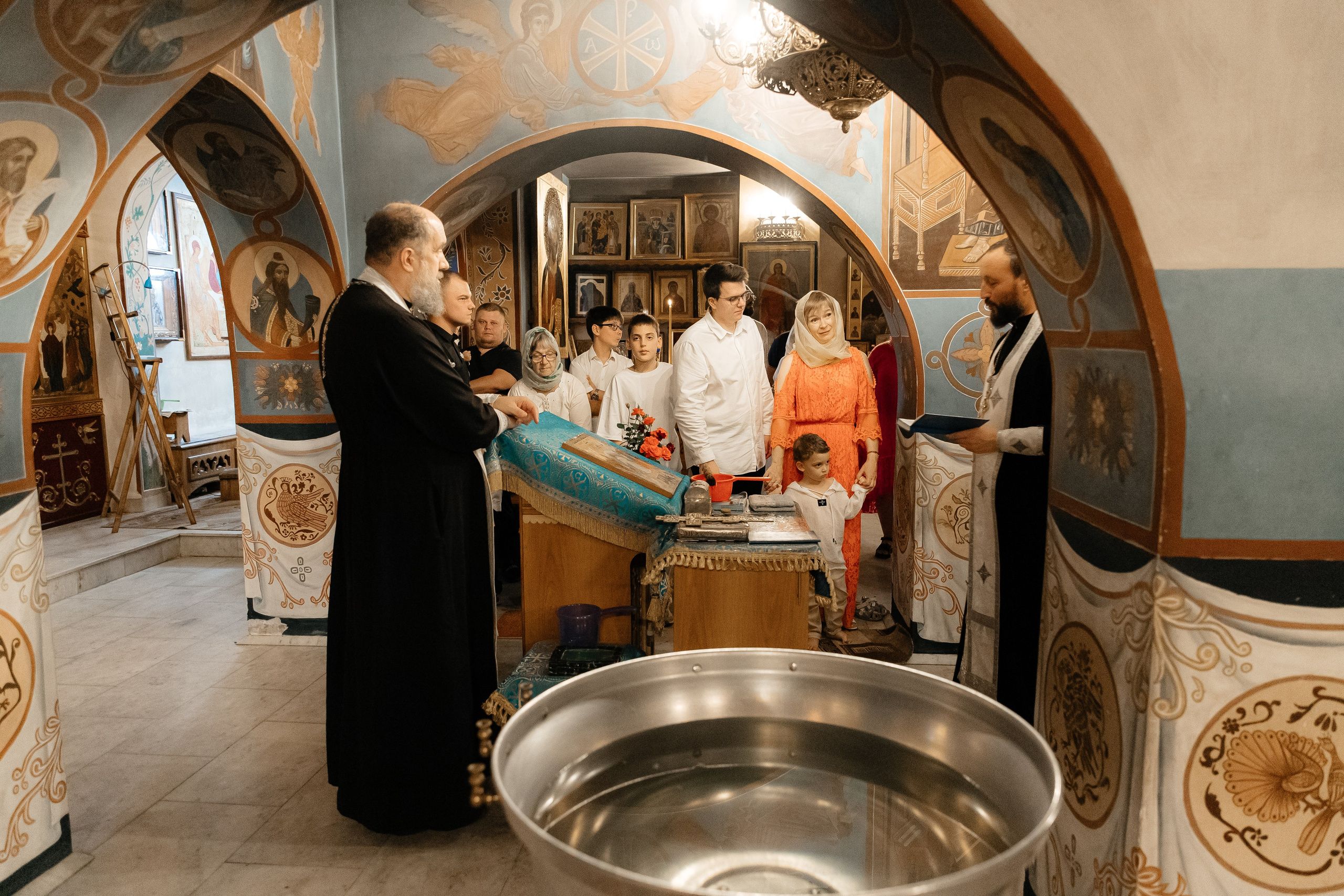 Крещение. Станица Кавказская. Свято-Никольский Храм. Свадебный фотограф Кропоткин Краснодар