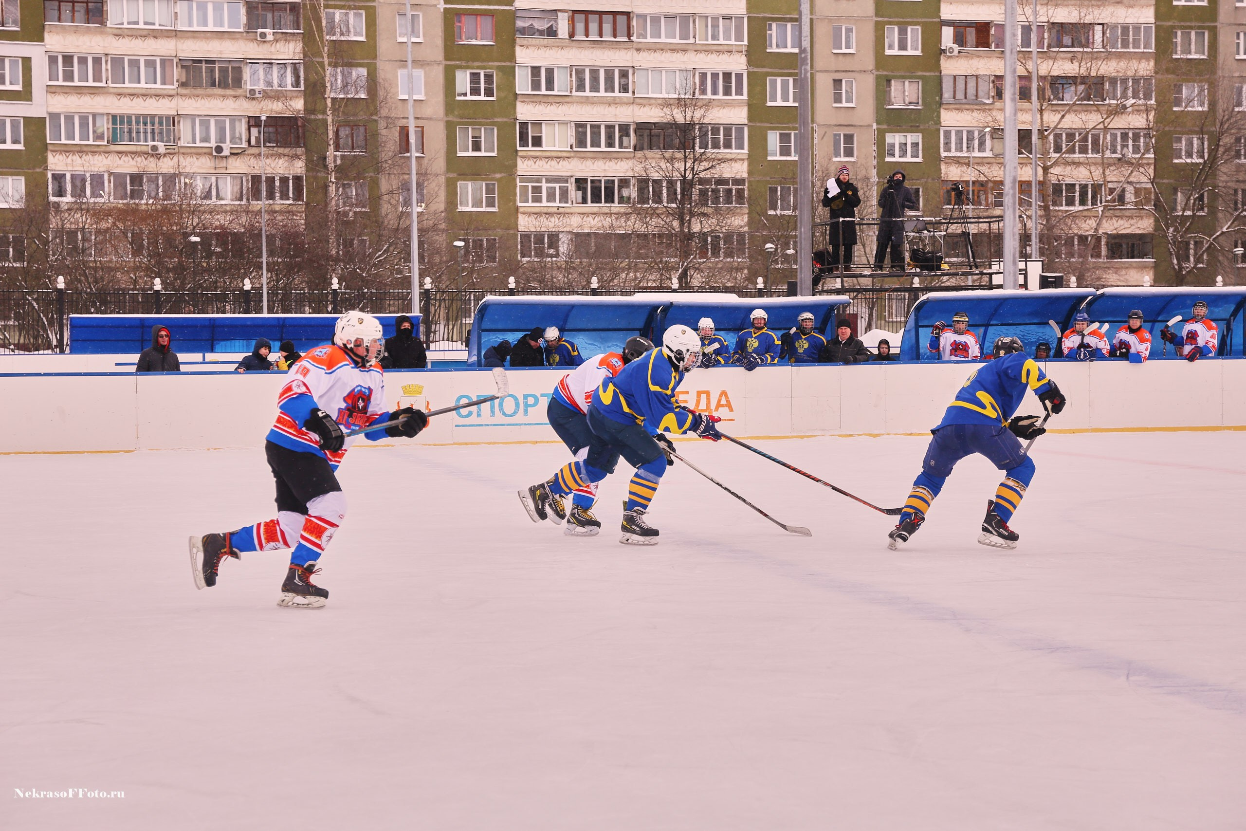 Турнир по хоккею «Русская классика» в рамках Офицерской хоккейной лиги. Спортивный фотограф Некрасов Денис