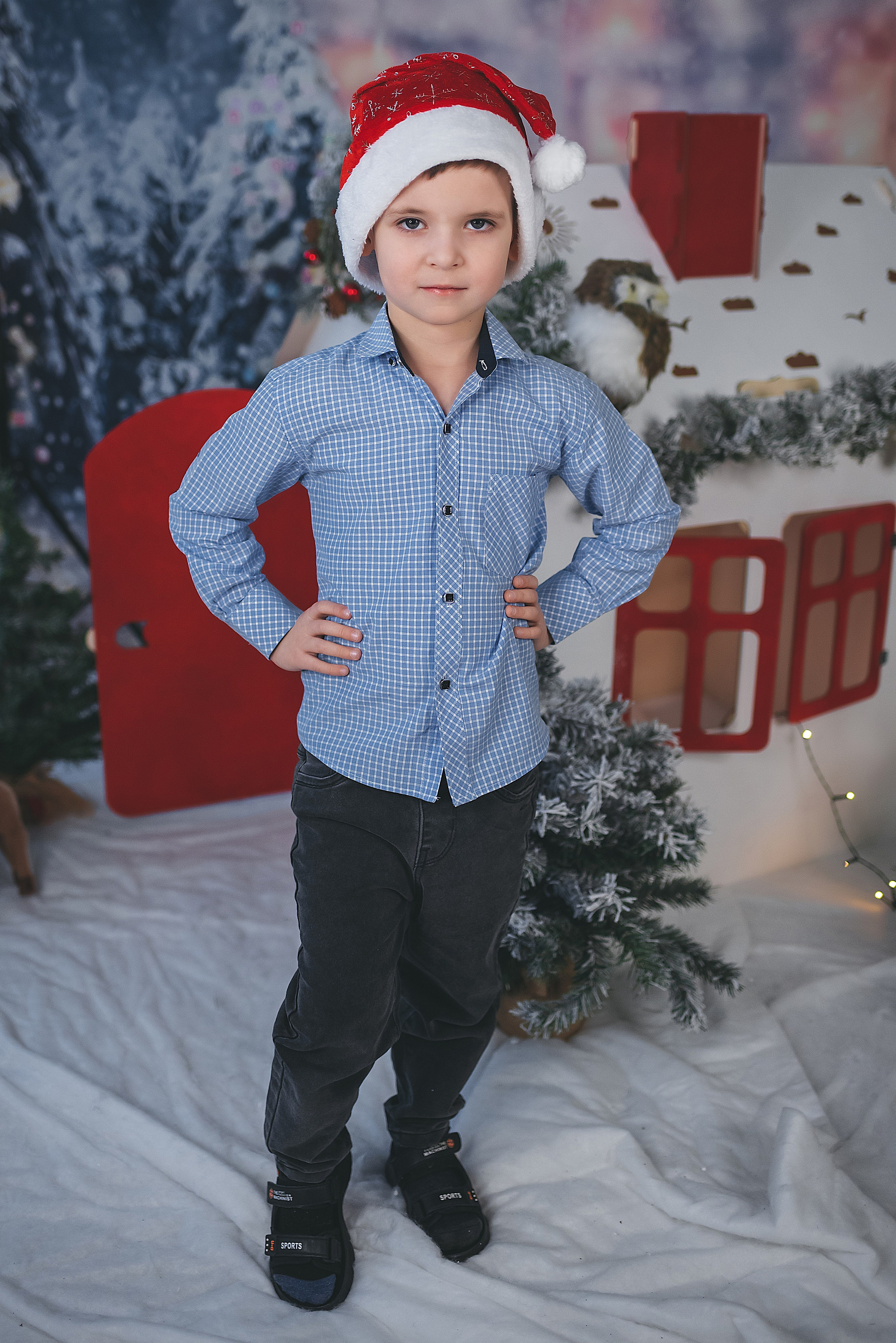 Проект «Новогодний домик». Семейный и детский фотограф в Тейково