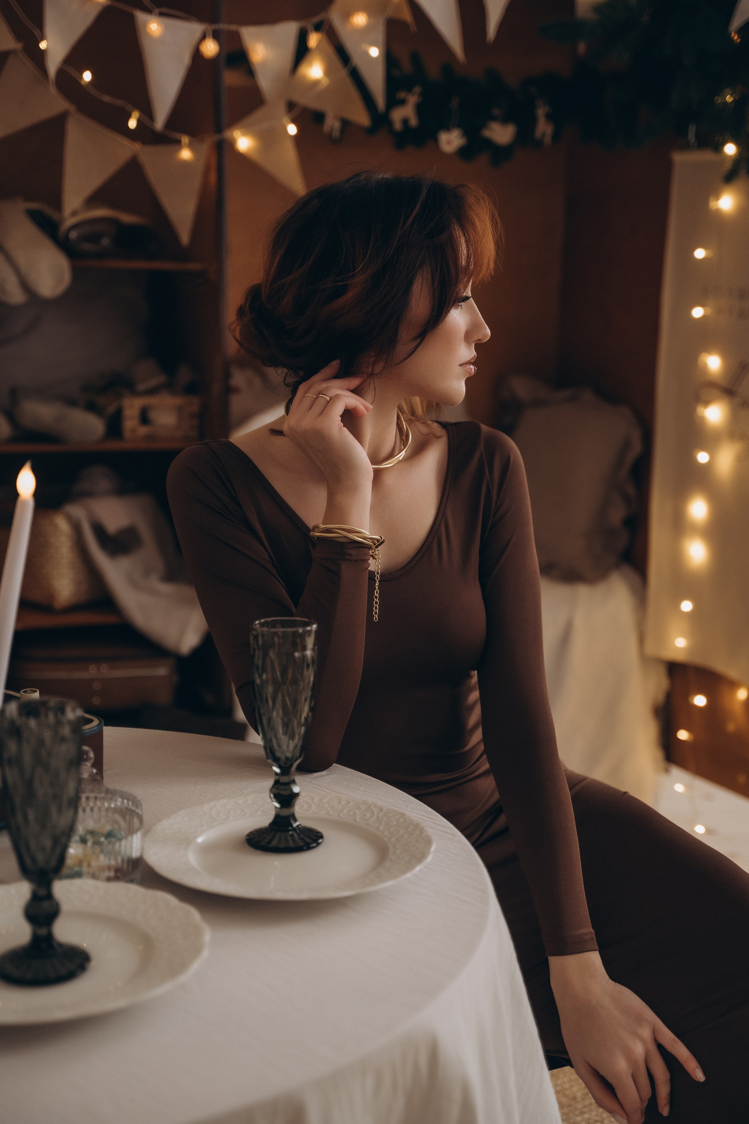 Диана, Фотосессия ко Дню Рождения в новогодней студии. Семейный фотограф в Белгороде Амелина Алина