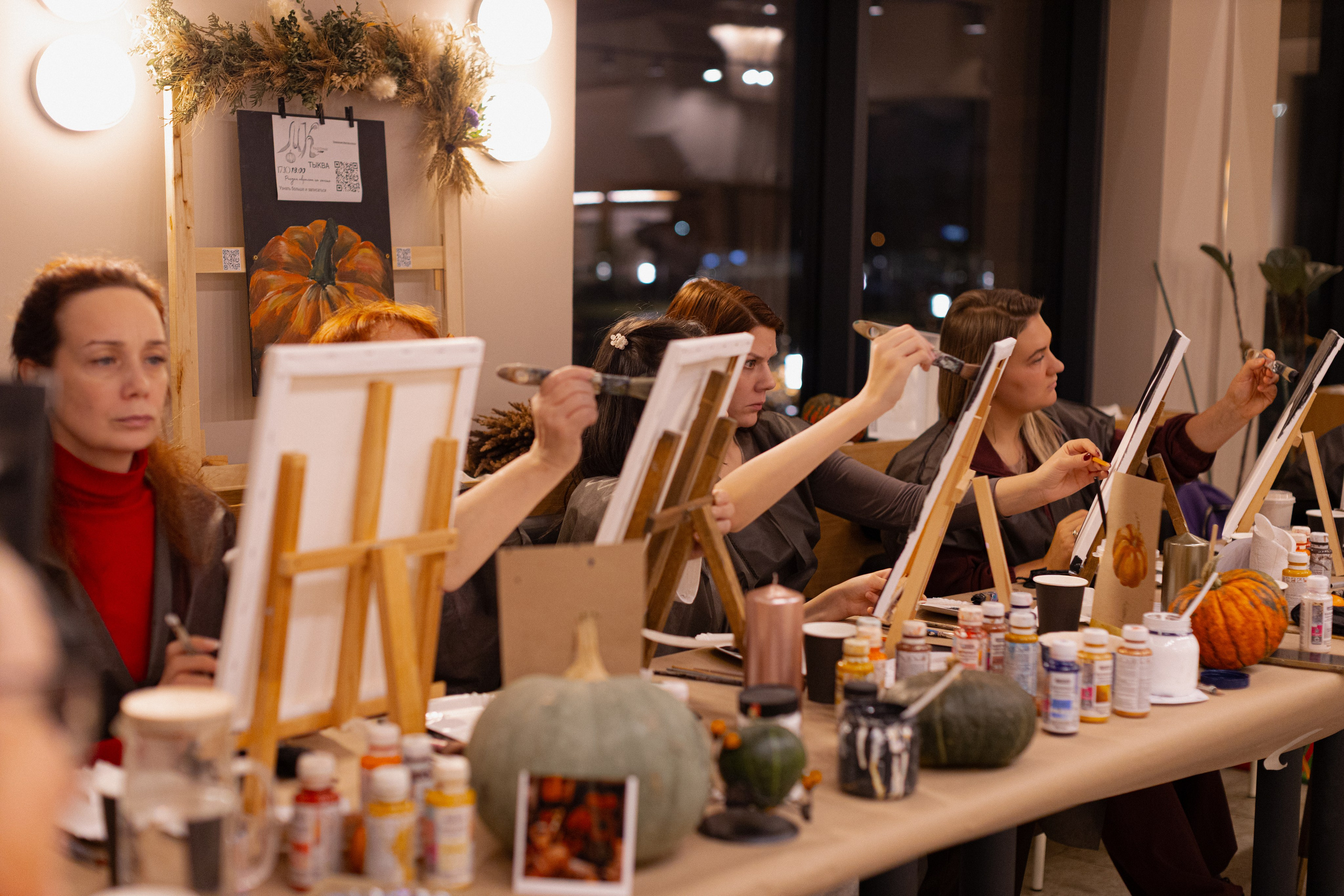 МК Тыква в кафе Здрасте. Анастасия Ракчеева Художник