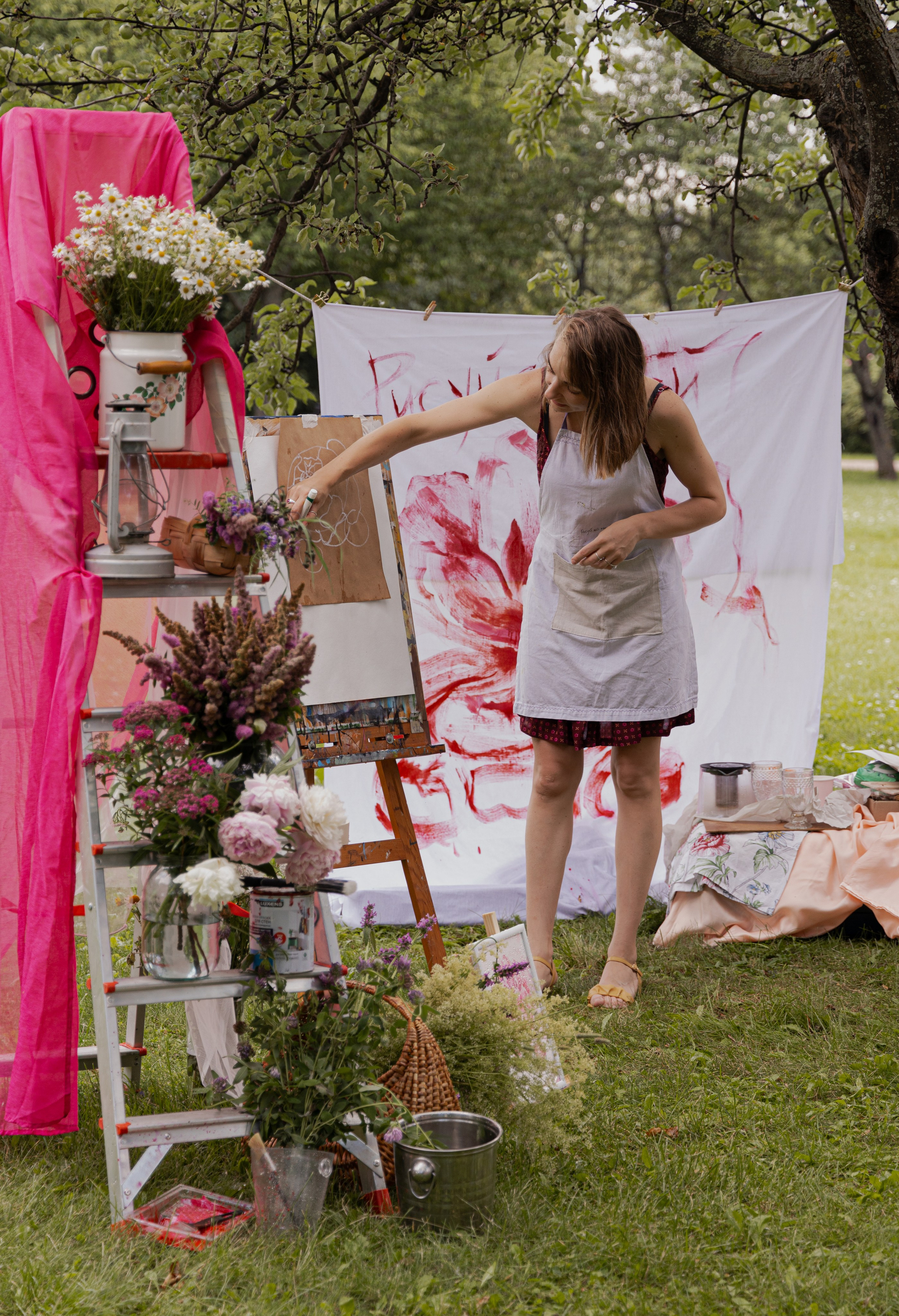 МК Пион (пикник в парке). Анастасия Ракчеева Художник