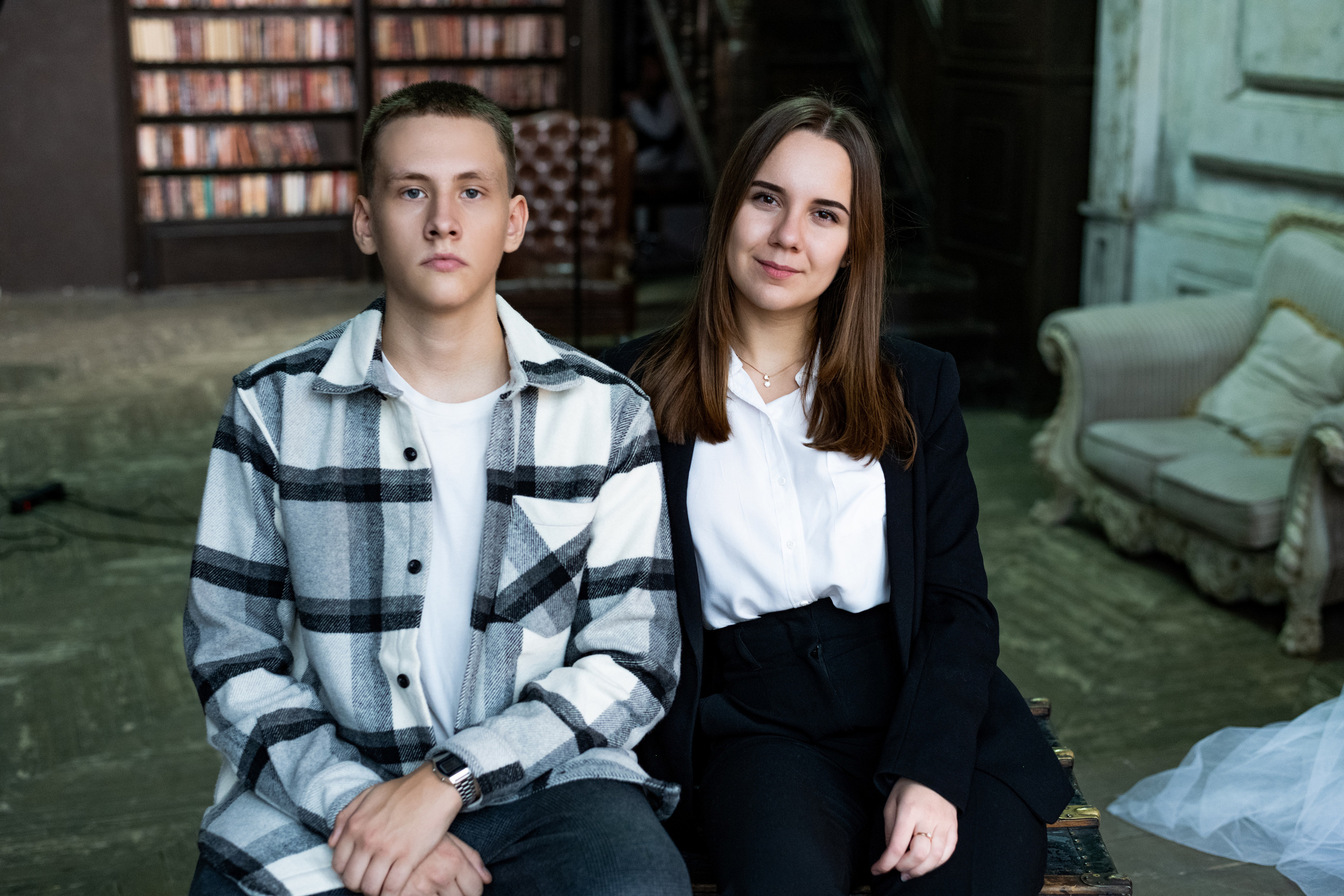 Пример фото выпускников в студии. Выпускные альбомы в Подольске Москве и МО