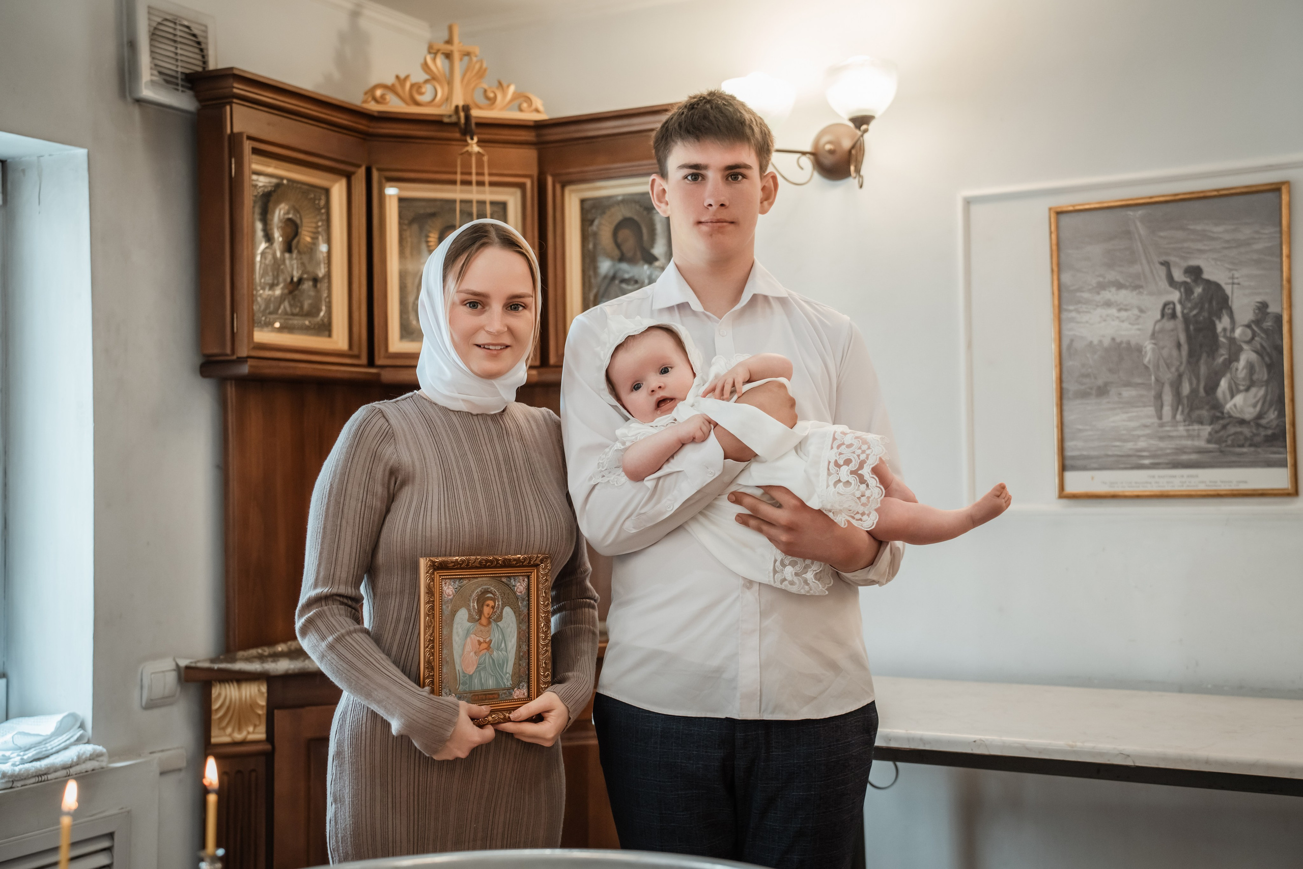 Крещение Марии в храме Дмитрия Солунского. Фотограф на Крещение Тула и Венчание в Туле, детский и семейный фотограф