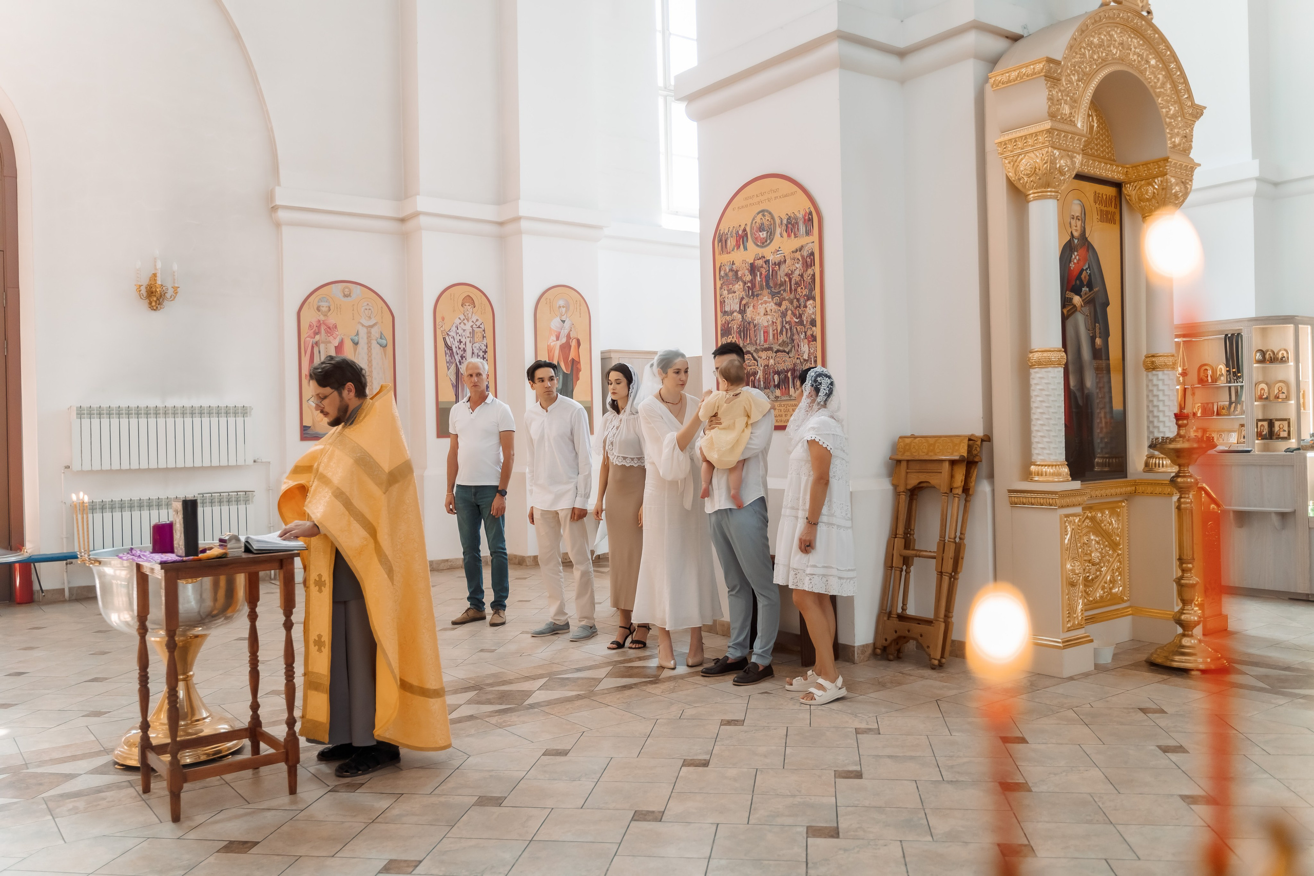 Крещение Варвары, храм Тихвинской иконы Божией Матери. Семейный фотограф в Саратове
