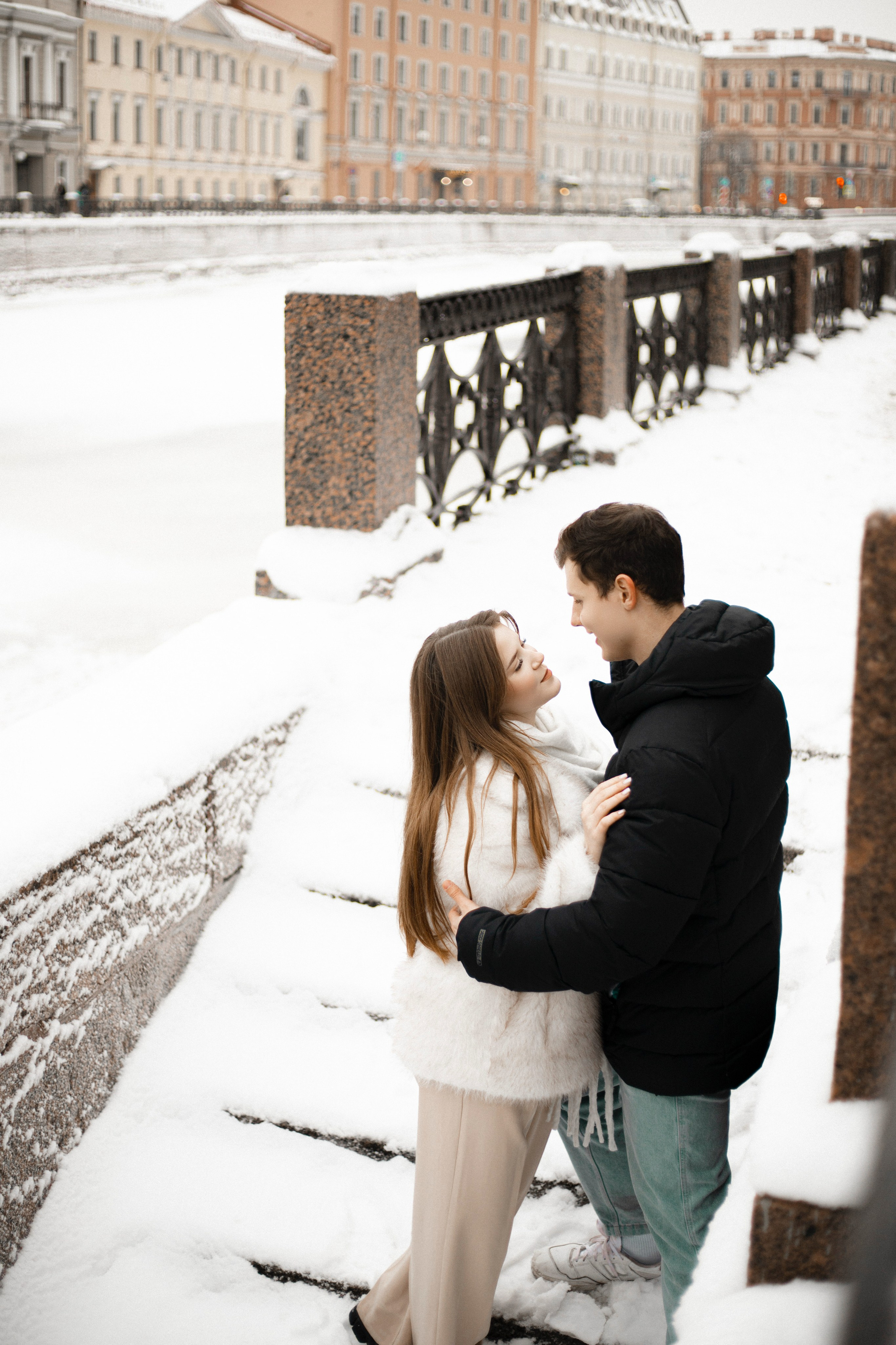 Lovestory: зимняя Исаакиевская площадь