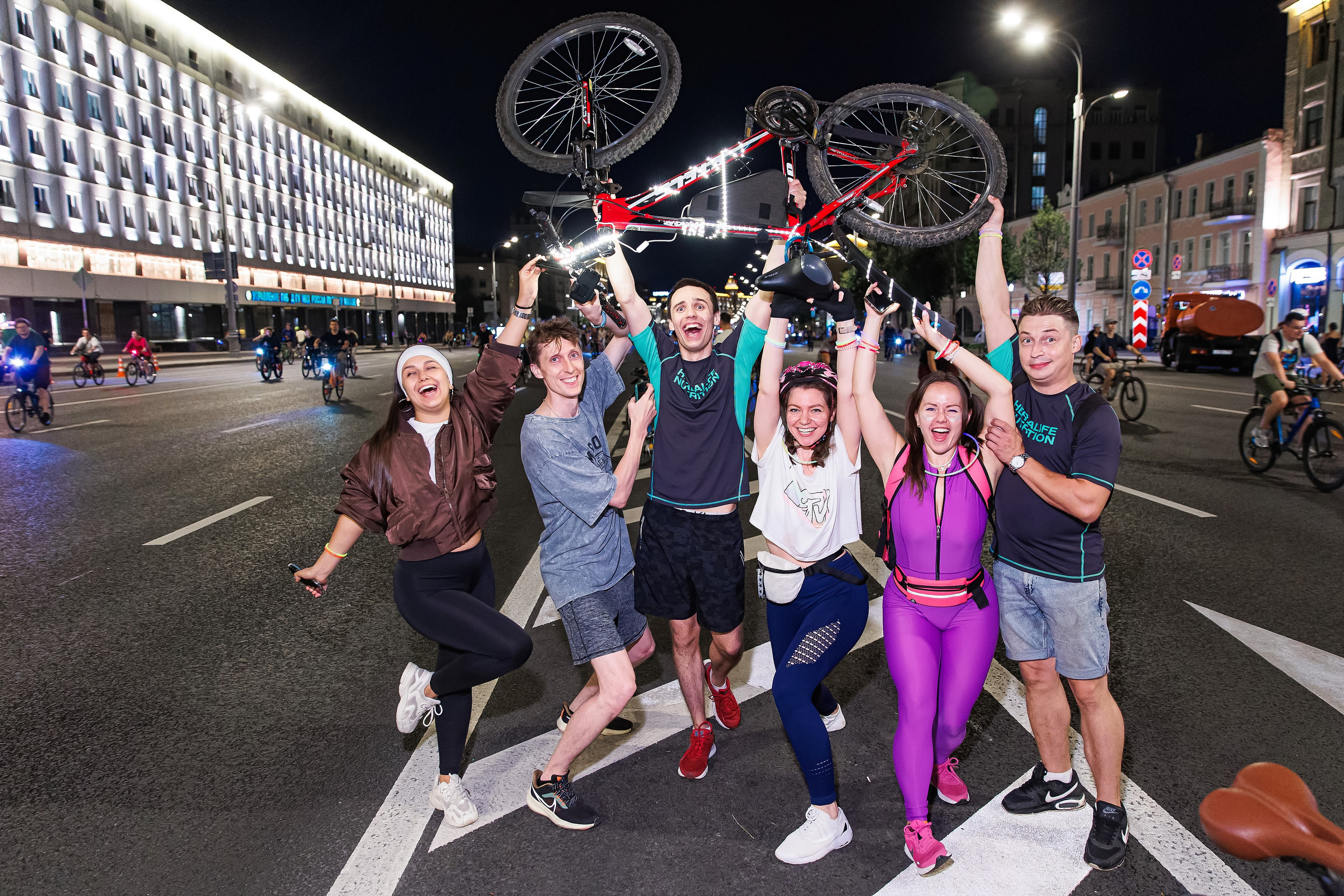 Московский ночной велофестиваль. Фотограф Сергей Склемин